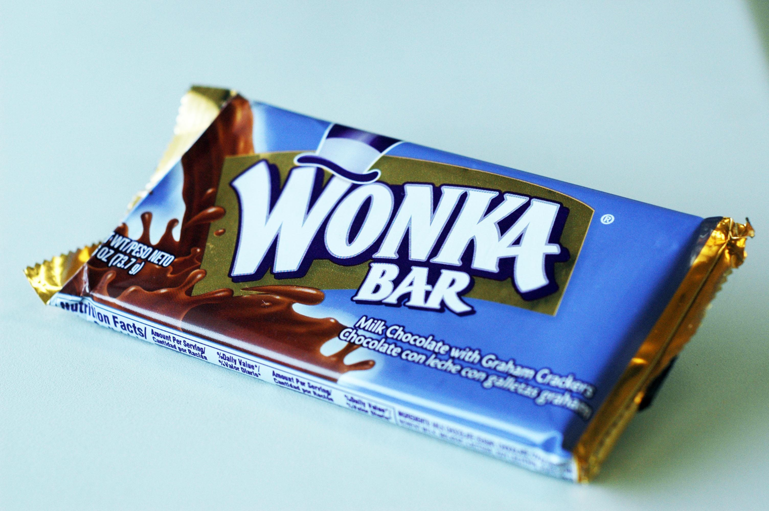 Chocolate Wonka Bar Novas Embalagems Do Filme E Com O Logo No