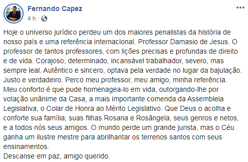 Morre professor Damásio de Jesus, fundador de cursos preparatórios para  carreiras jurídicas - 13/02/2020 - Cotidiano - Folha