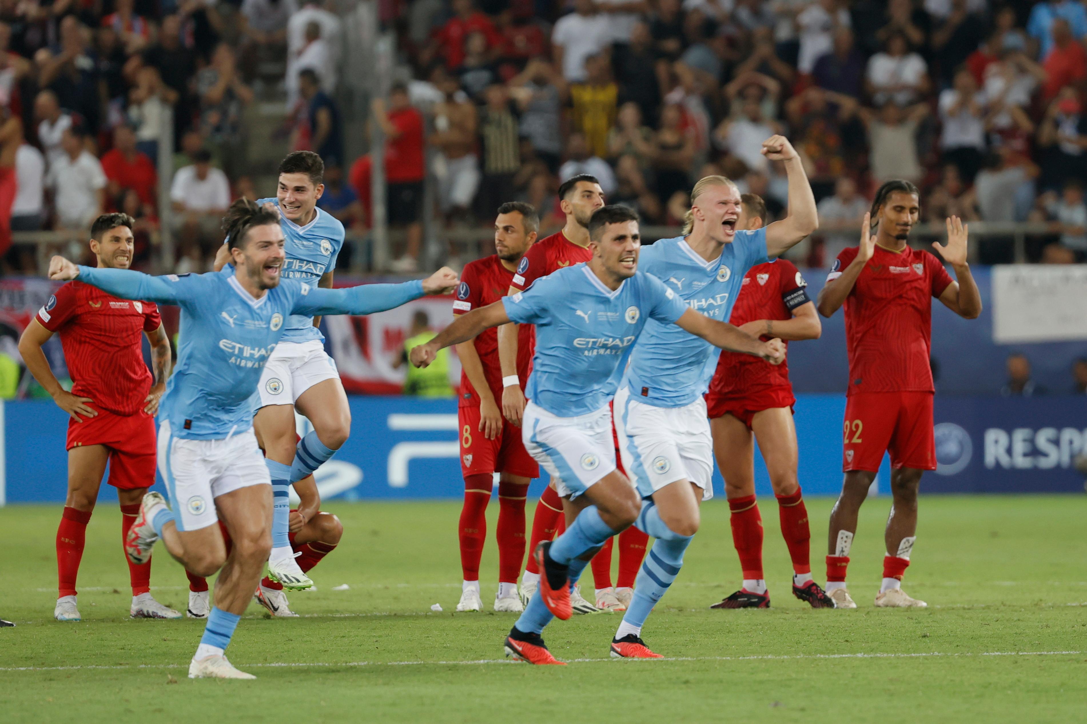 City bate Sevilla nos pênaltis e conquista Supercopa da Europa