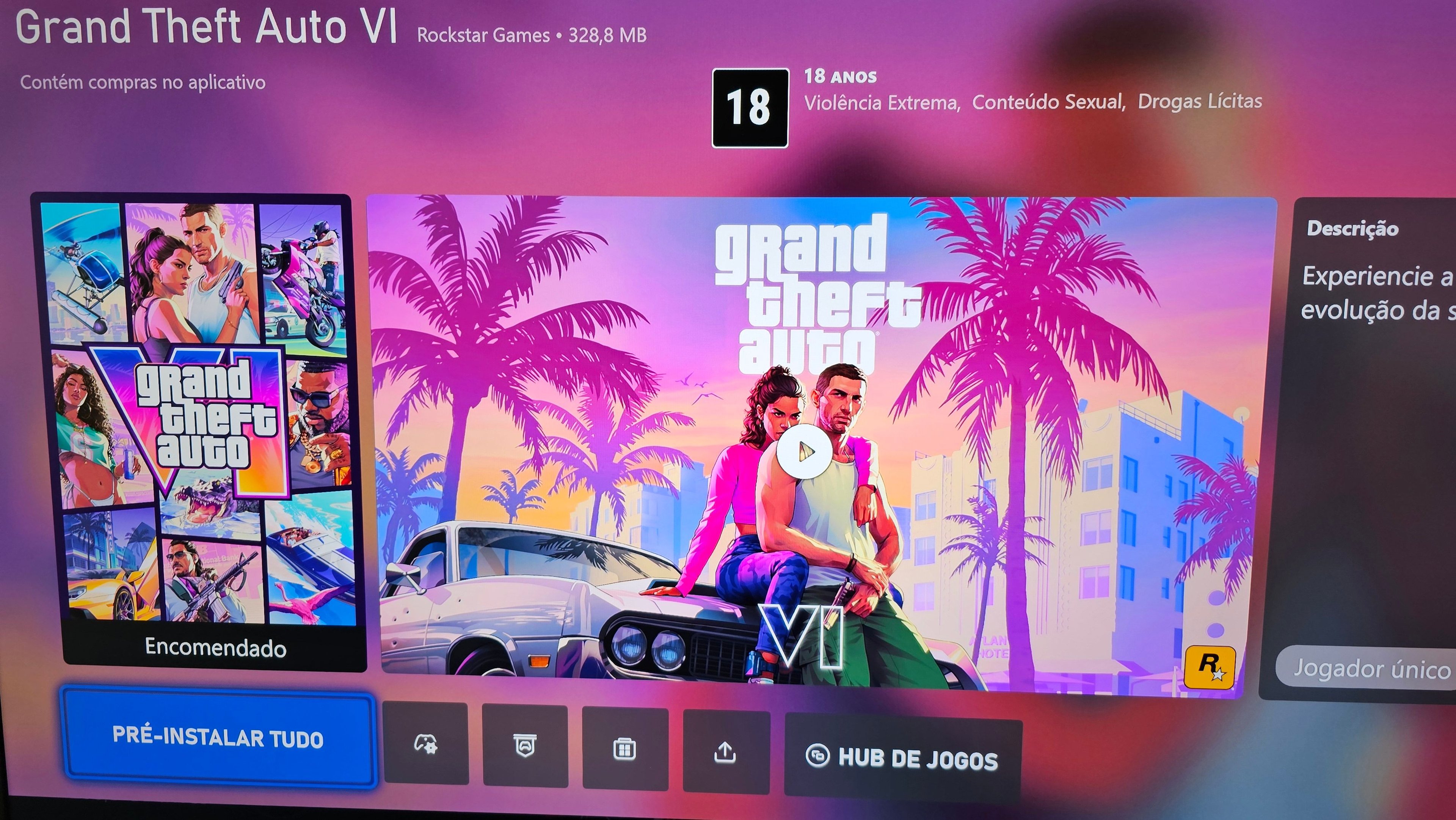 GTA 6: como deve funcionar o pré-carregamento antes do lançamento