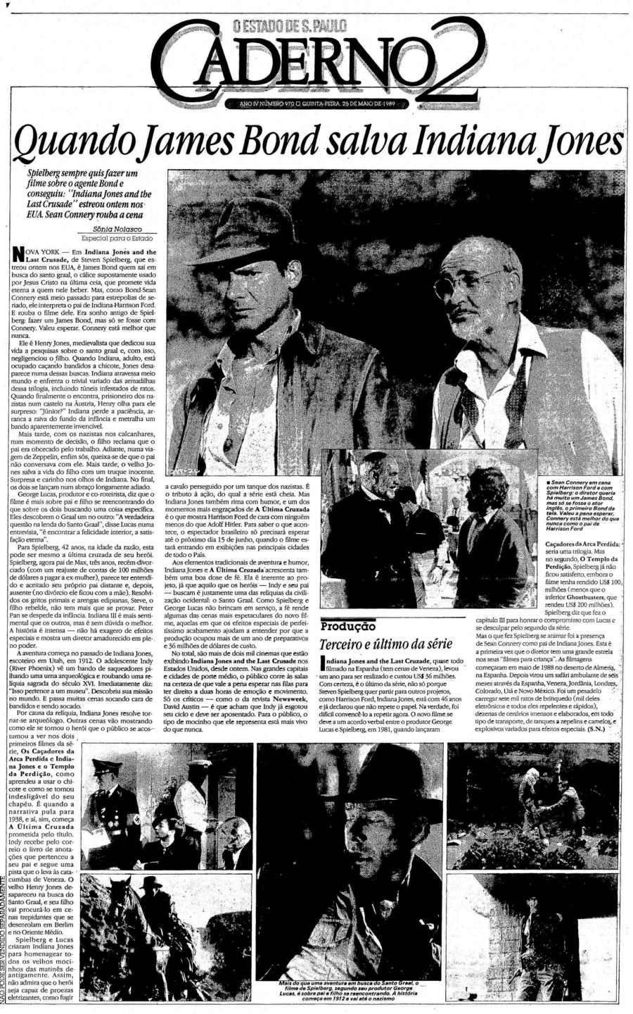 Indiana Jones completa 40 anos com o Brasil na cabeça e nos preparativos  para quinto filme da saga - Jornal O Globo