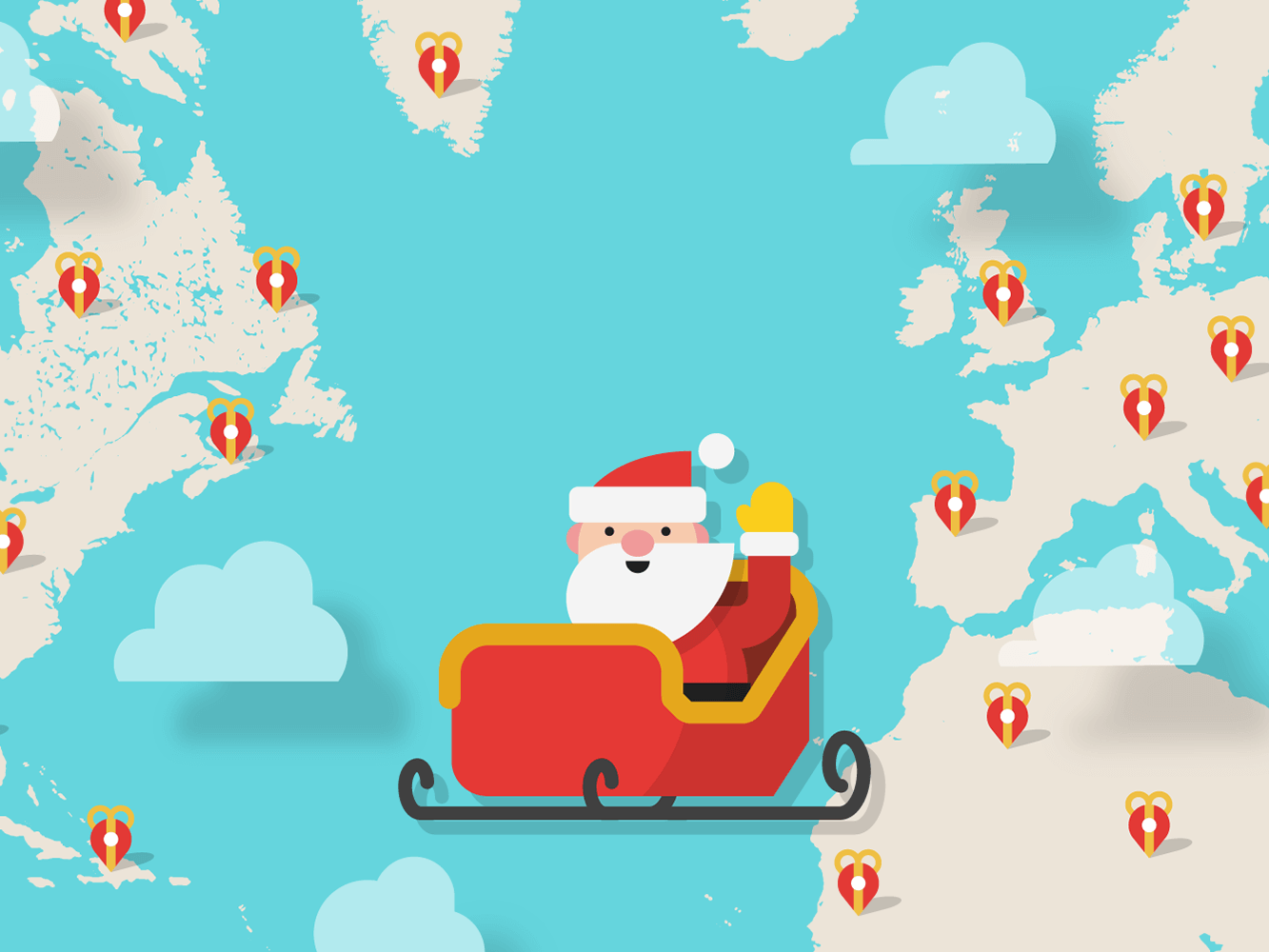 Site acompanha ao vivo jornada do Papai Noel pelo planeta, Mundo