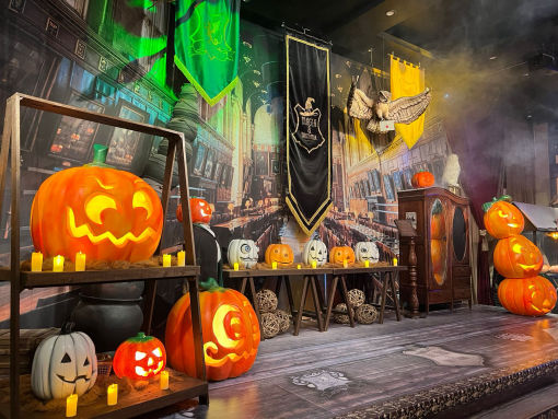 Jogo de sudoku infantil com jack o lantern de halloween