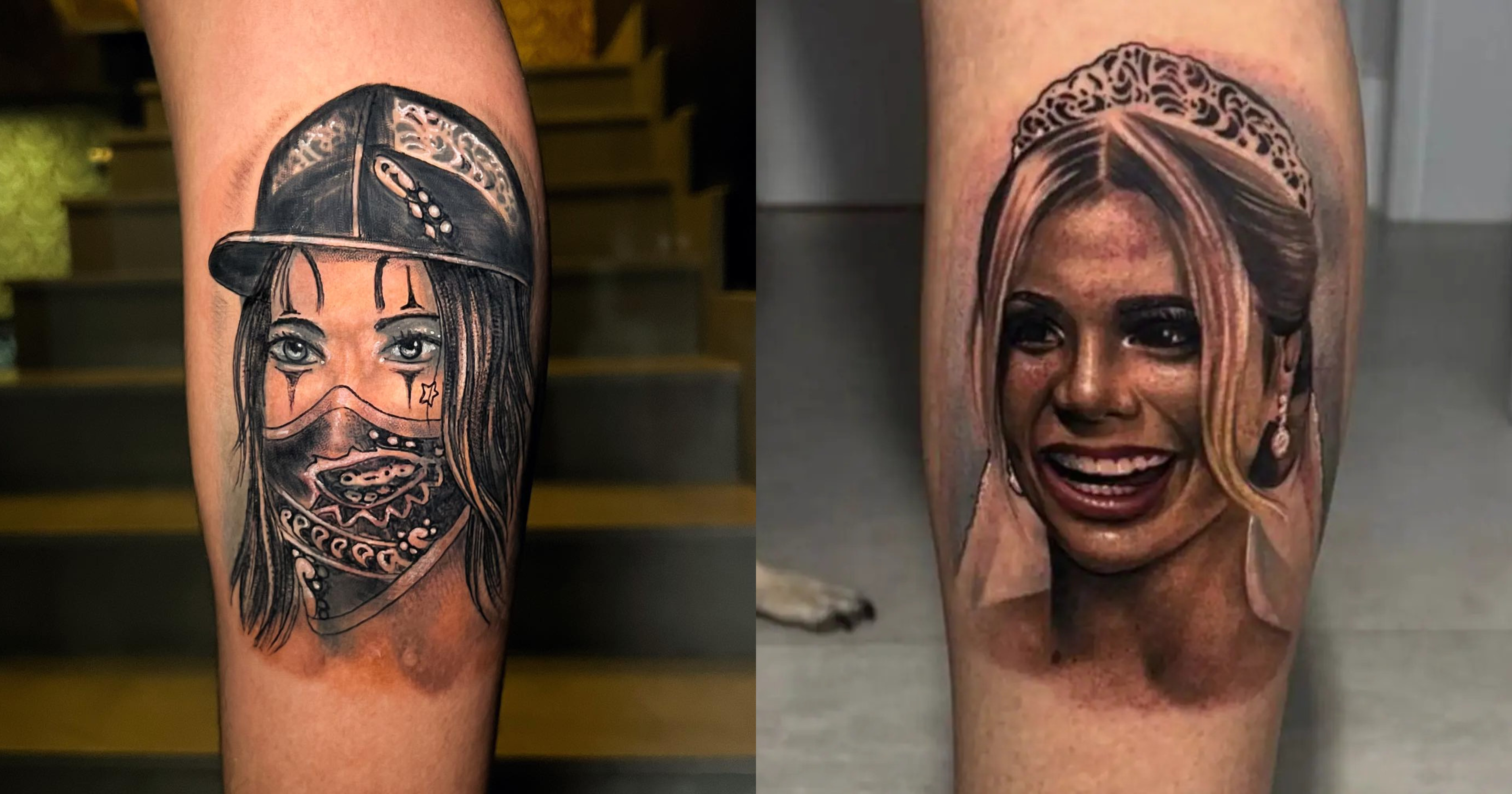 MC Guimê cobre a tatuagem feita para a ex-mulher, Lexa