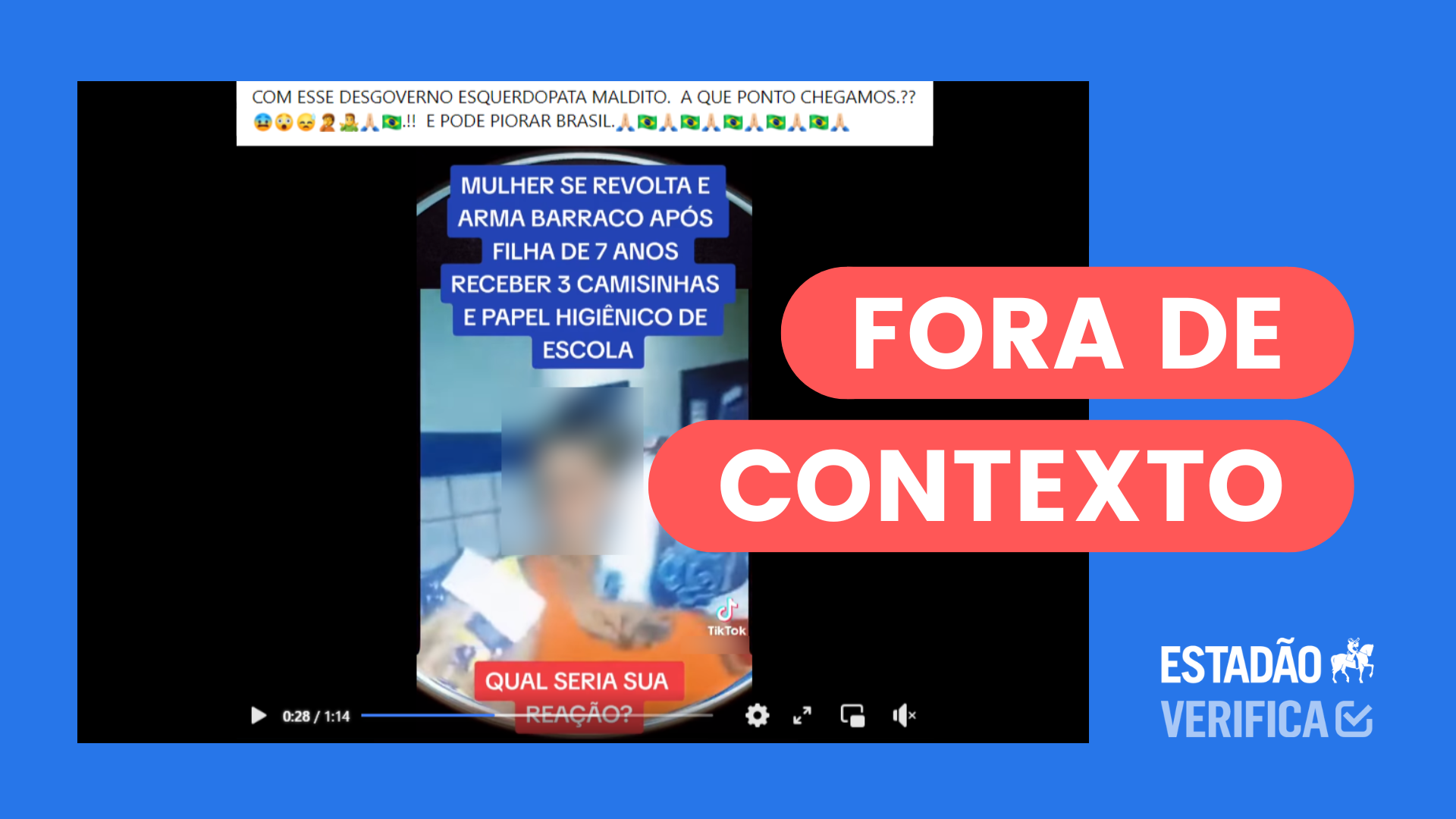 É de 2019 um vídeo em que mulher diz que a filha ganhou preservativos na  festa da escola - Estadão