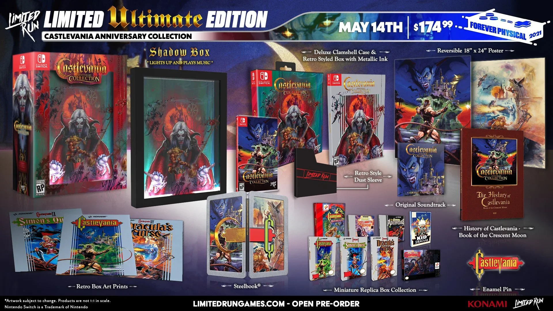Castlevania Anniversary Collection tem versões físicas reveladas