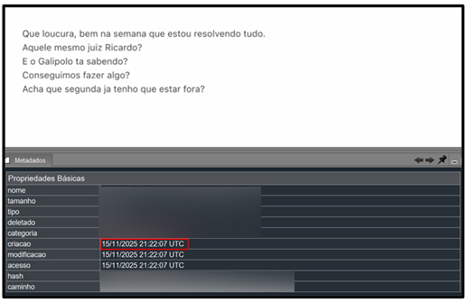 15nov25 - 18h22 - Mensagens do caso Moraes X Vorcaro