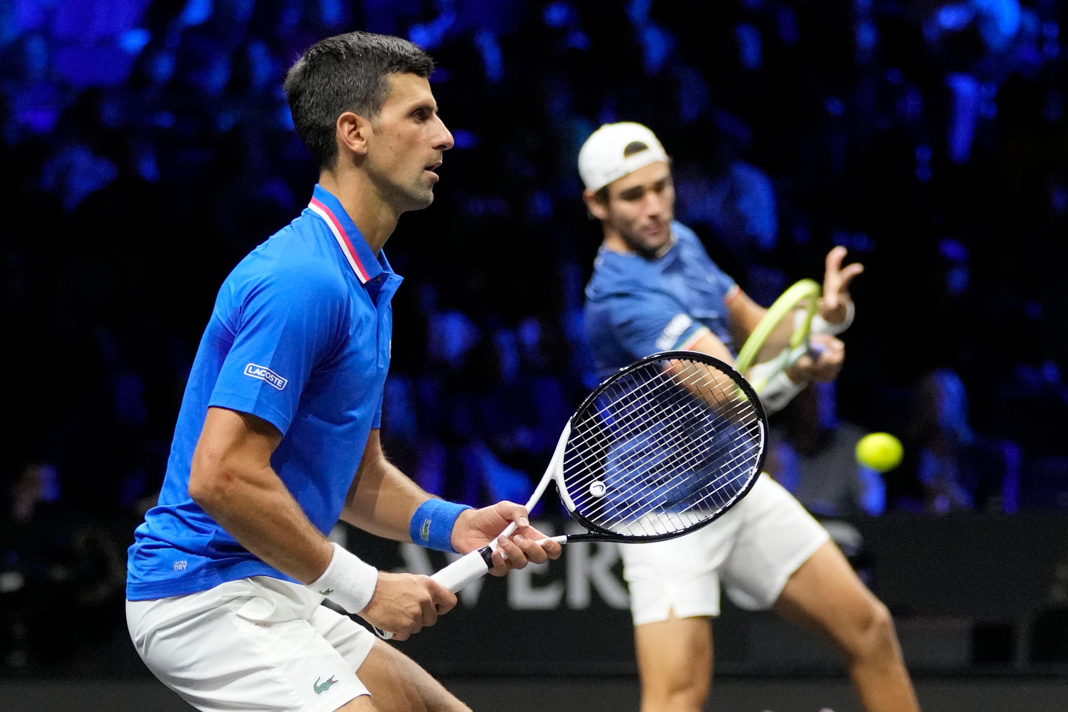 Novak Djokovic vence com facilidade Frances Tiafoe na Laver Cup