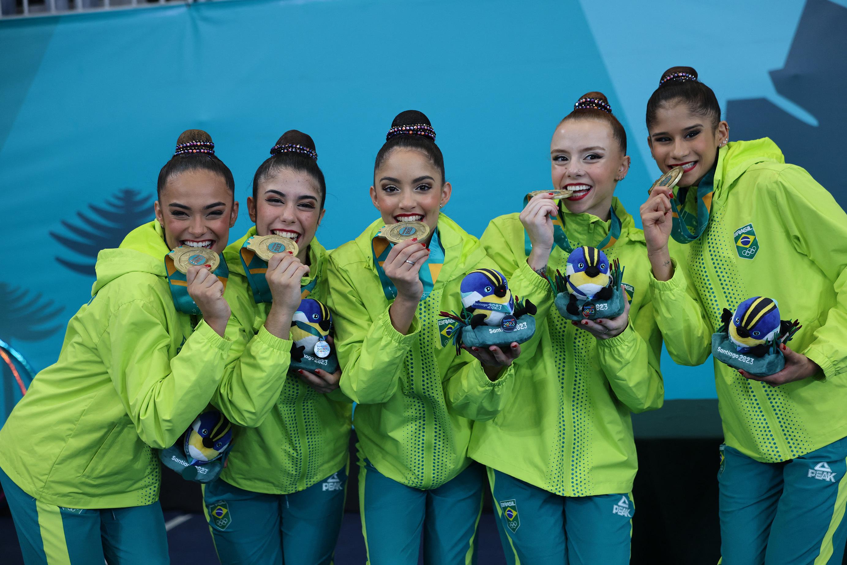 Brasil conquista ouro e prata na ginástica rítmica nos Jogos Pan