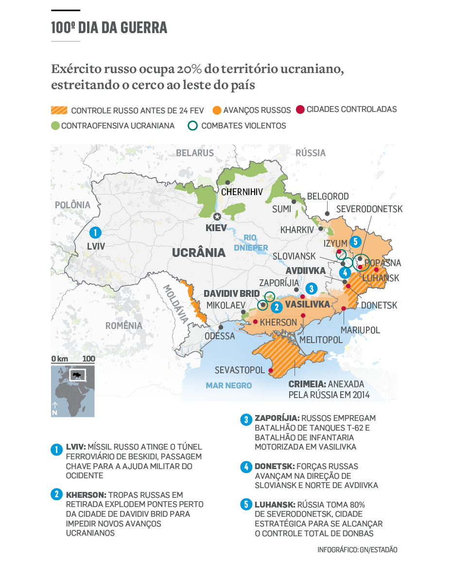 Em 100 dias, como a guerra na Ucrânia mudou o mundo – DW – 03/06/2022