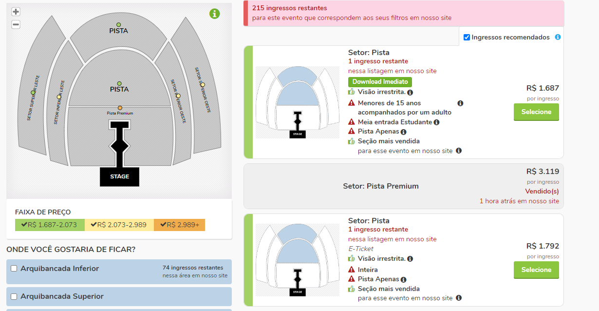 Ingresso da Taylor Swift no Viagogo: veja por que não comprar no site