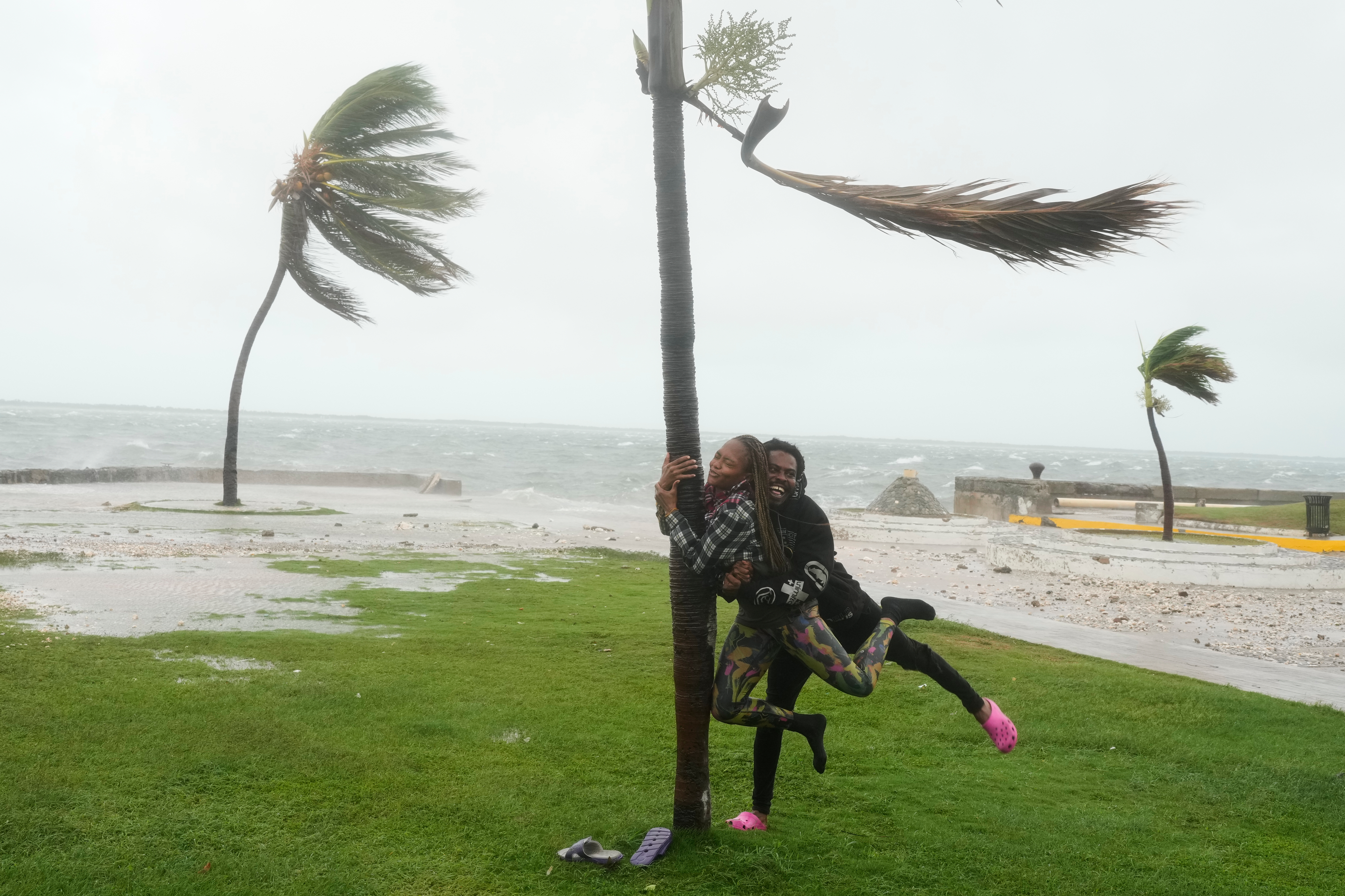 The Latest: Category 5 Hurricane Melissa makes landfall in Jamaica