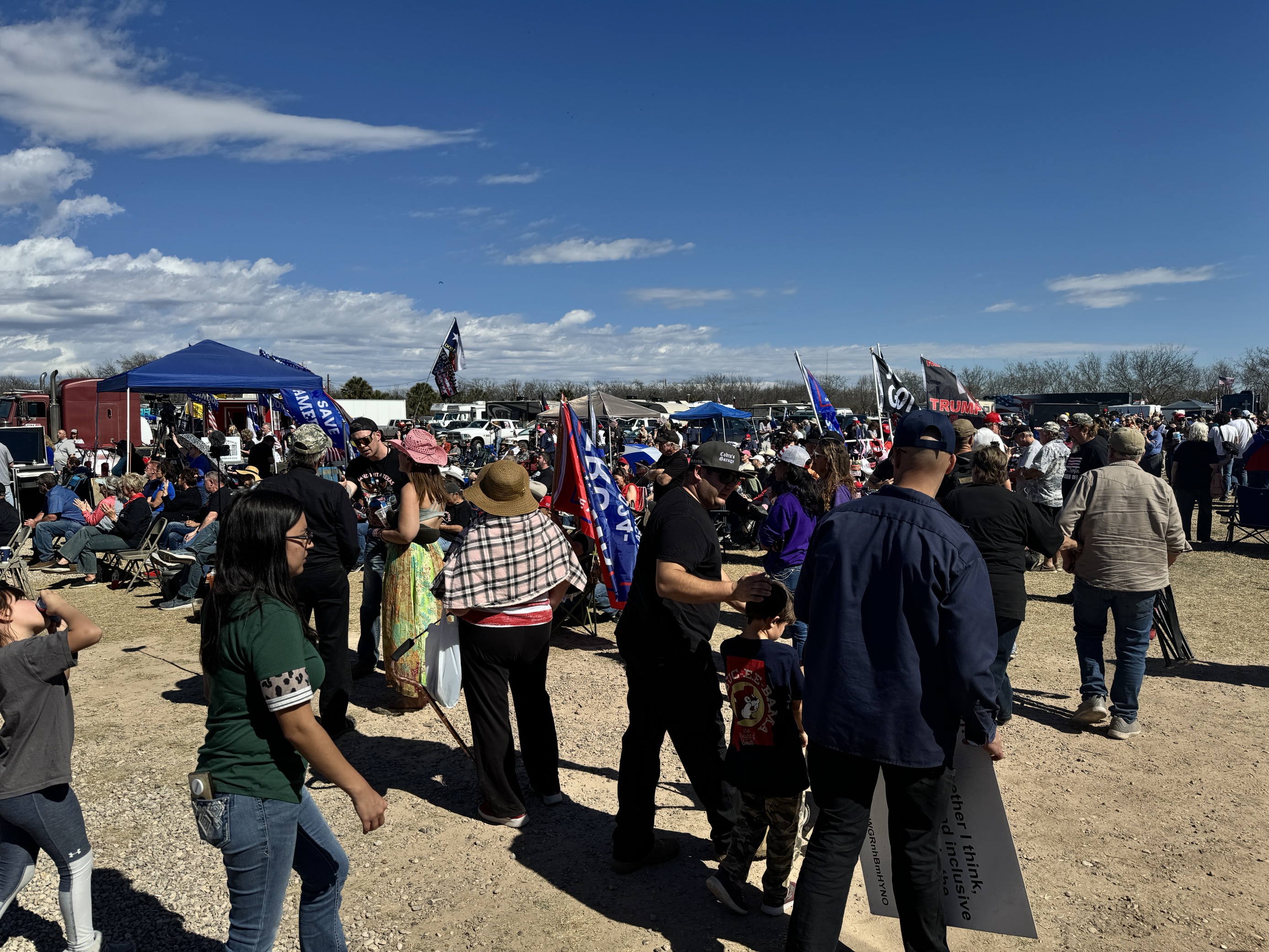 Take Our Border Back' convoy hosts rally near Eagle Pass