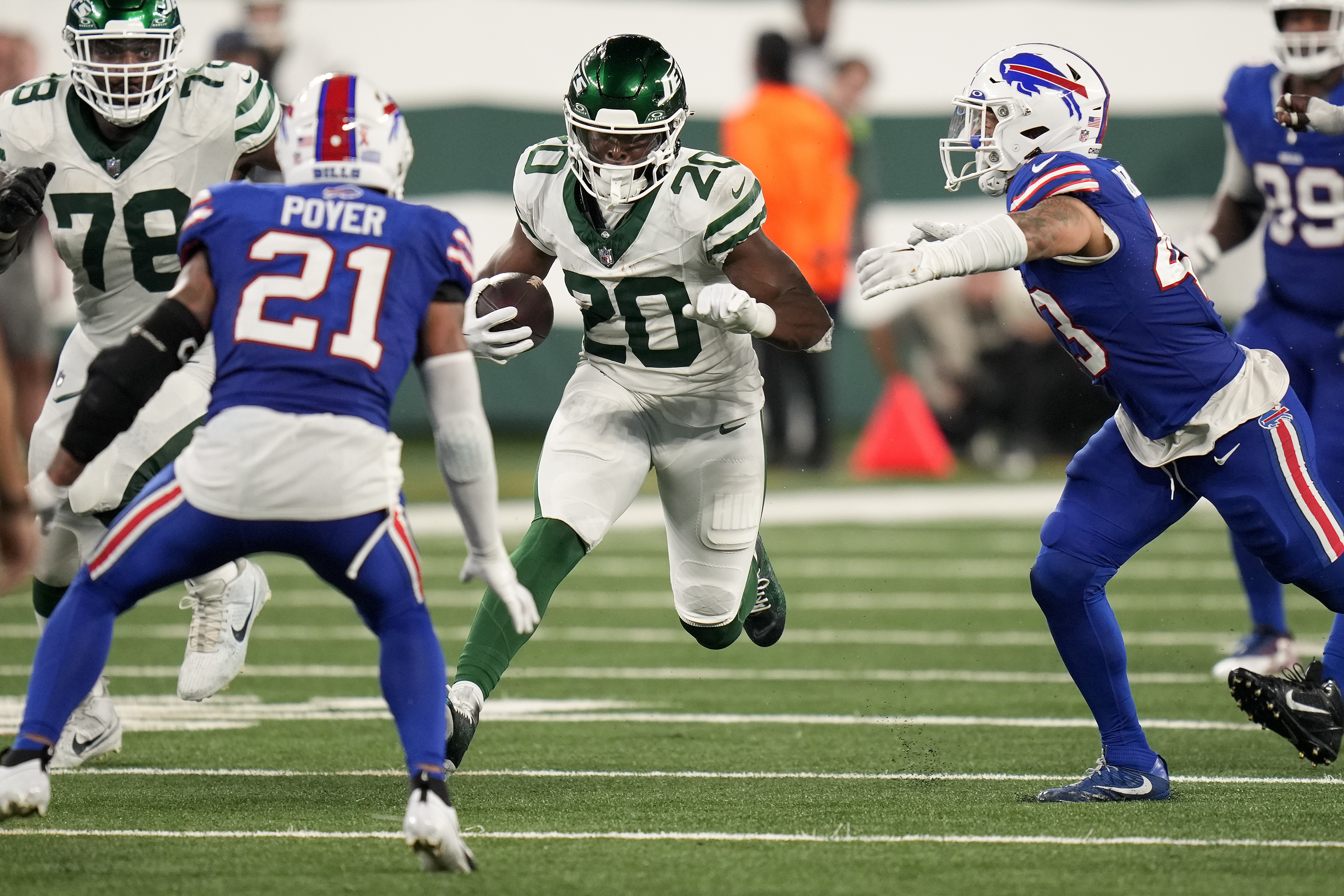 Monday Night Football: New York Jets use spectacular catch and punt return  TD to defeat Buffalo Bills in Overtime, 22-16