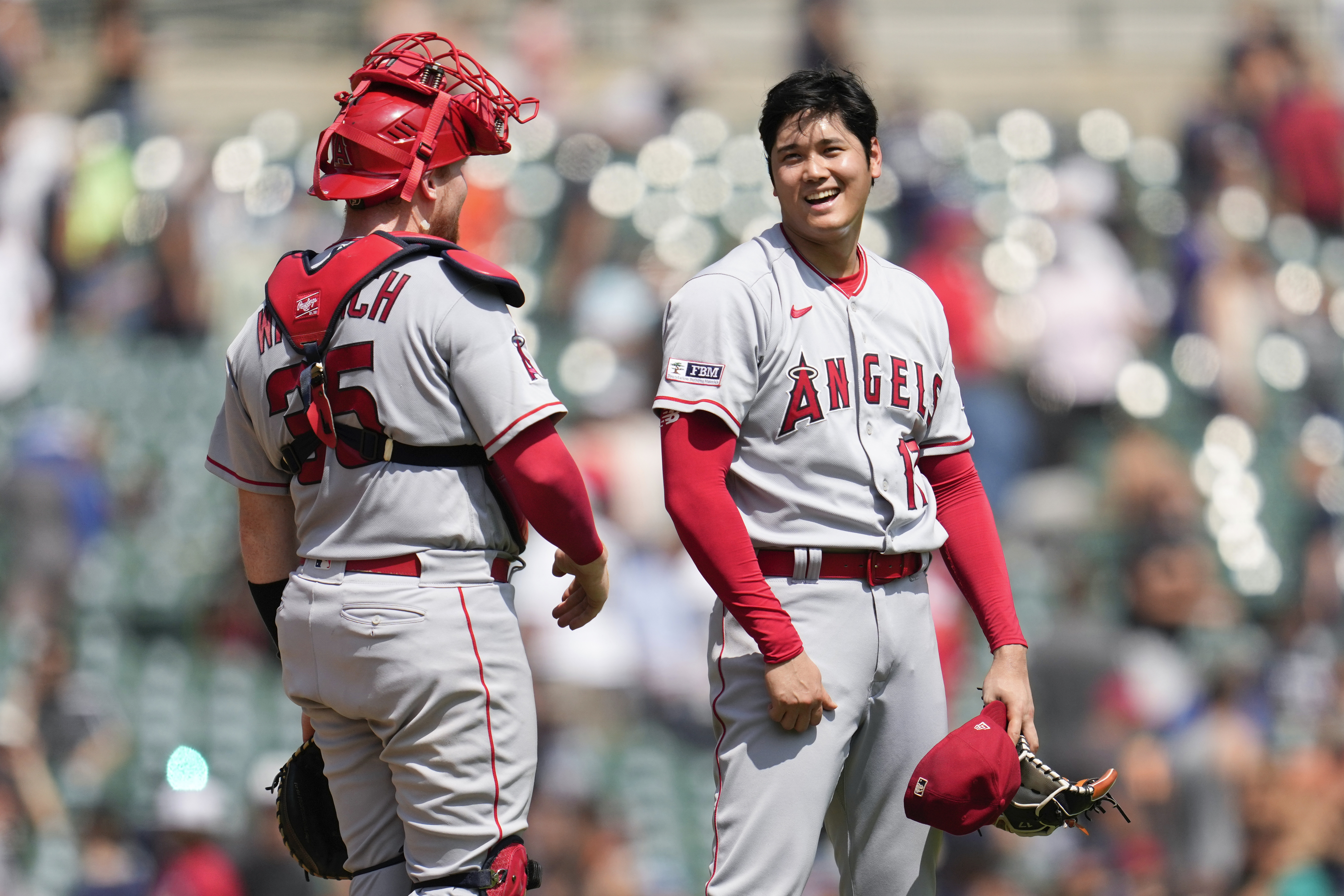 Shohei Ohtani pulled by Angels after 4 scoreless innings with cramps in  pitching hand