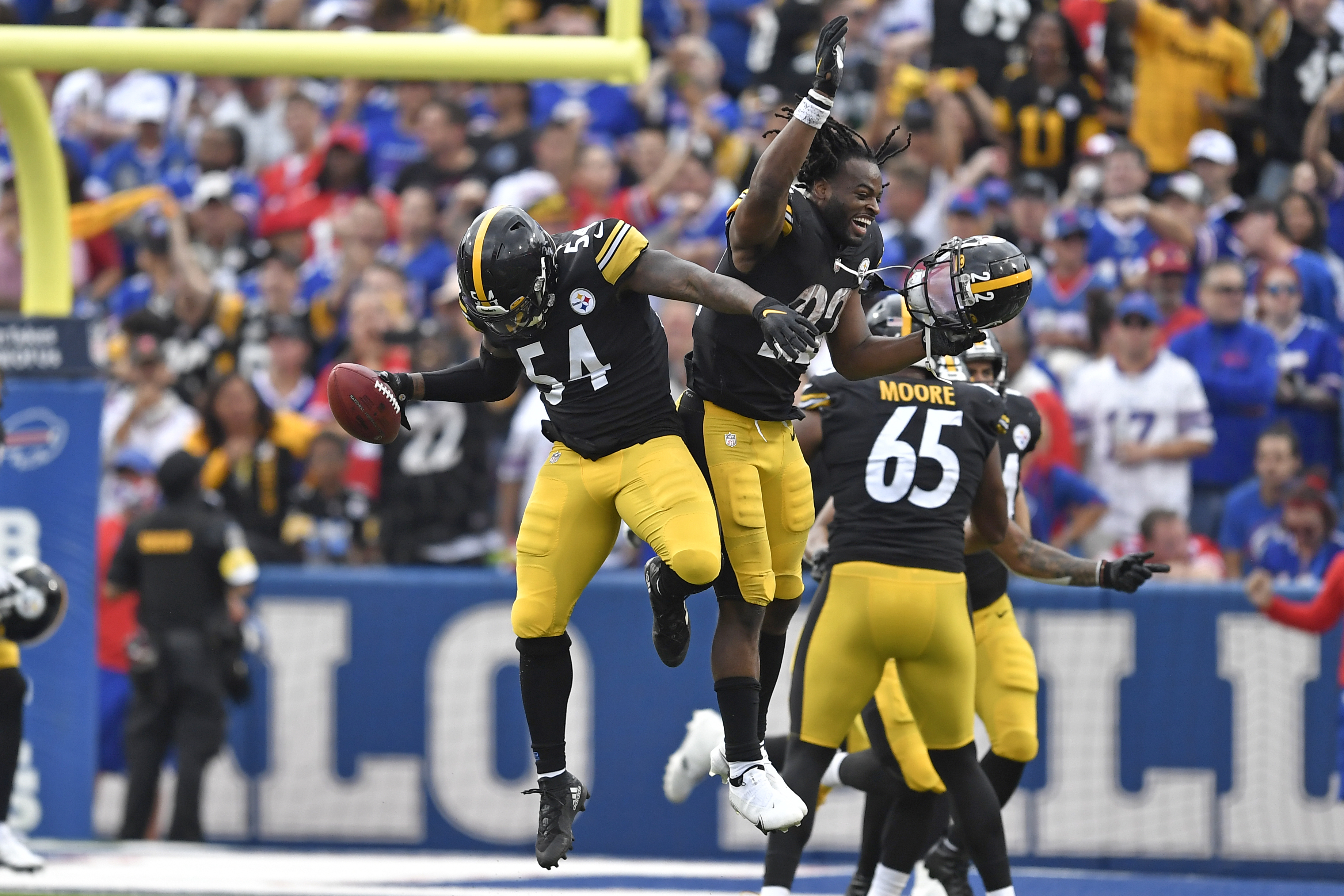 Buffalo Bills quarterback Josh Allen (17) throws a pass during the second  half of an NFL football game against the Pittsburgh Steelers in Orchard  Park, N.Y., Sunday, Sept. 12, 2021. The Steelers