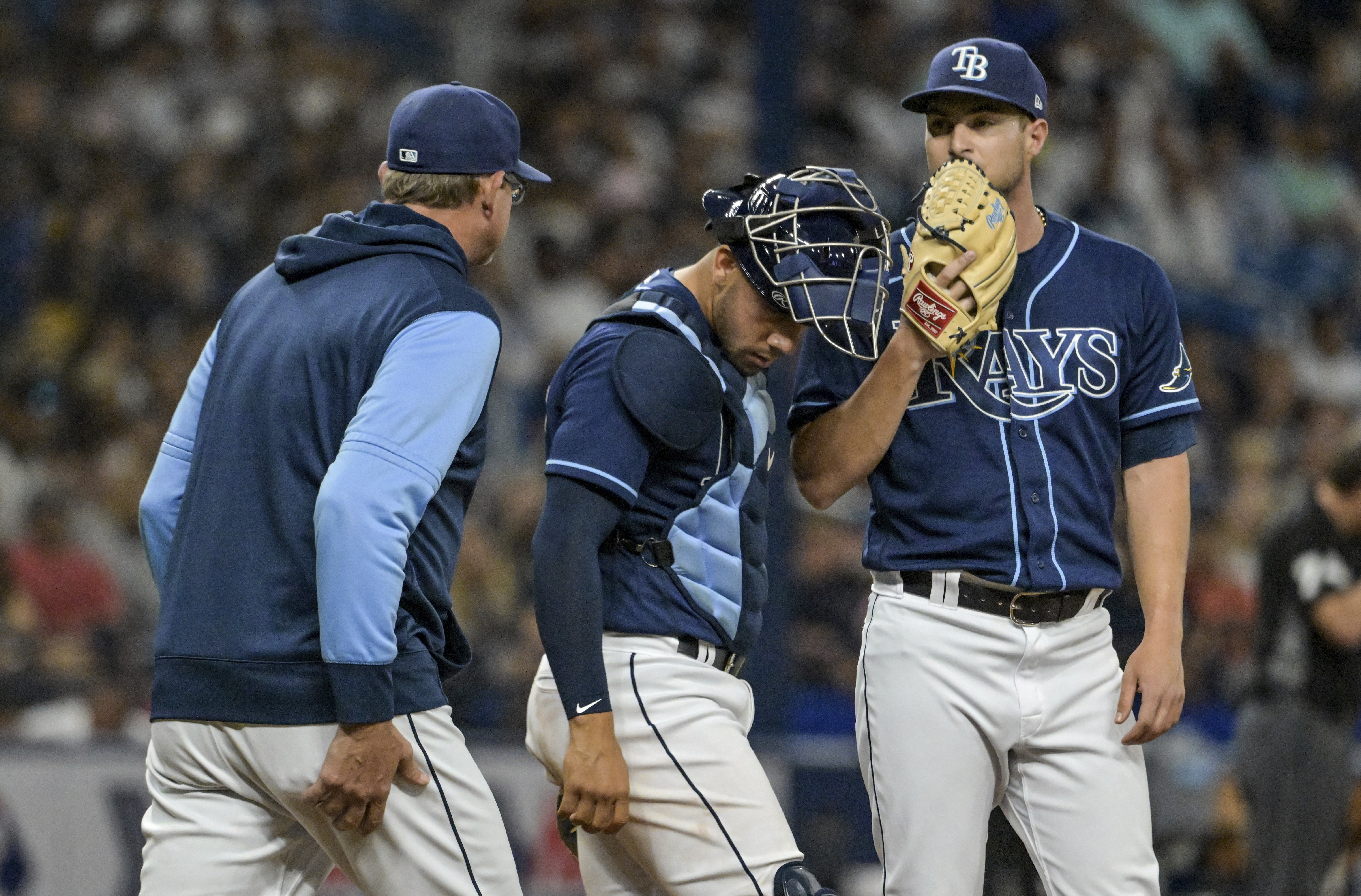 March 14, 2022, Port Charlotte, Florida, USA: Tampa Bay Rays shortstop Wander  Franco (5) seen