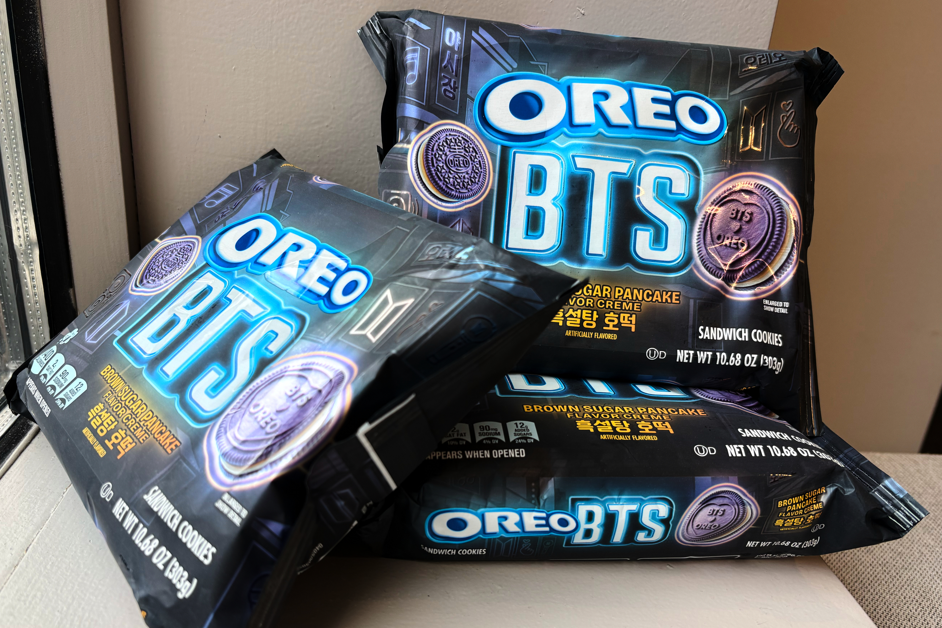What tastes like a Korean pancake and is purple all over? An Oreo