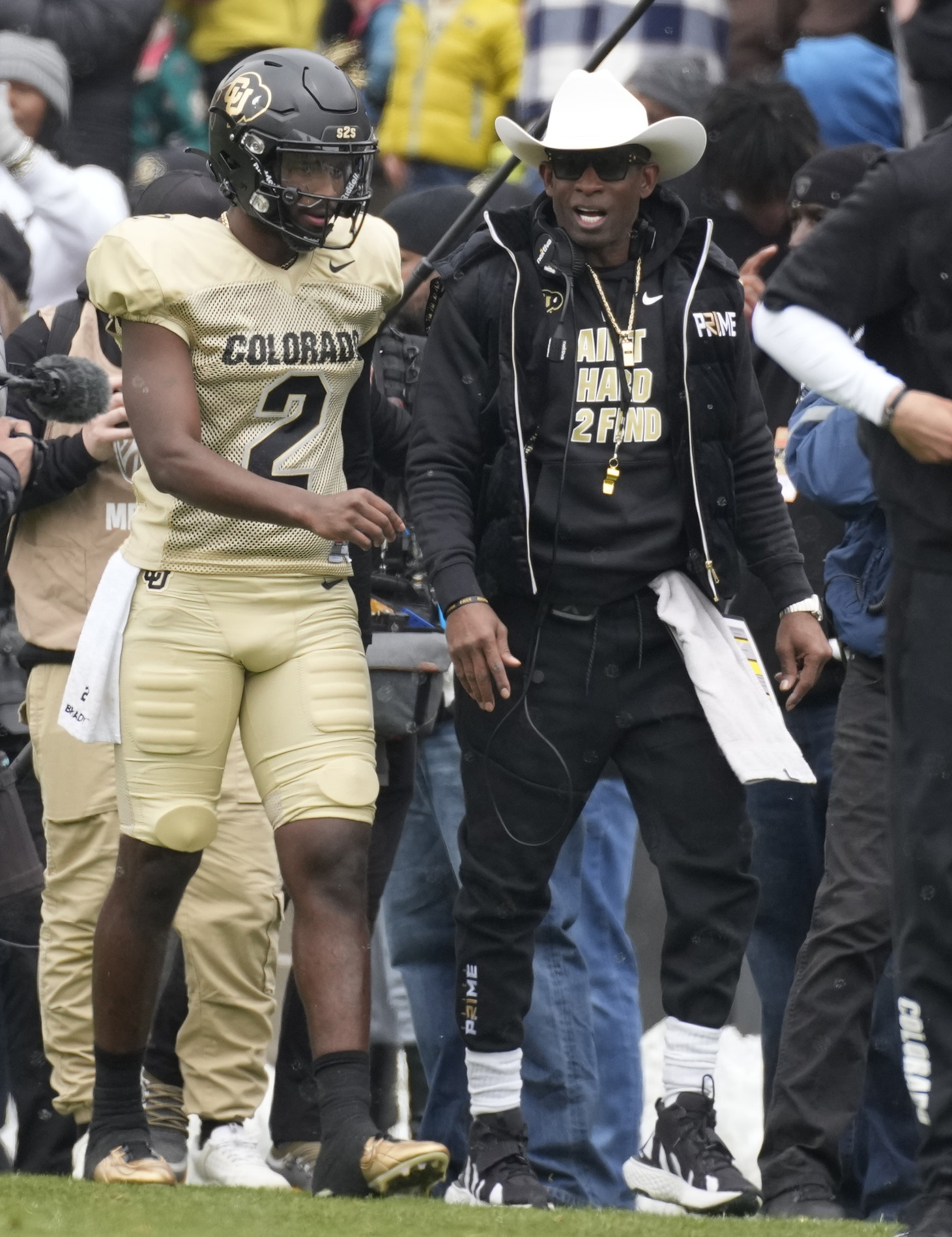 Coach Prime, Colorado Buffaloes stage quite the show in snowy