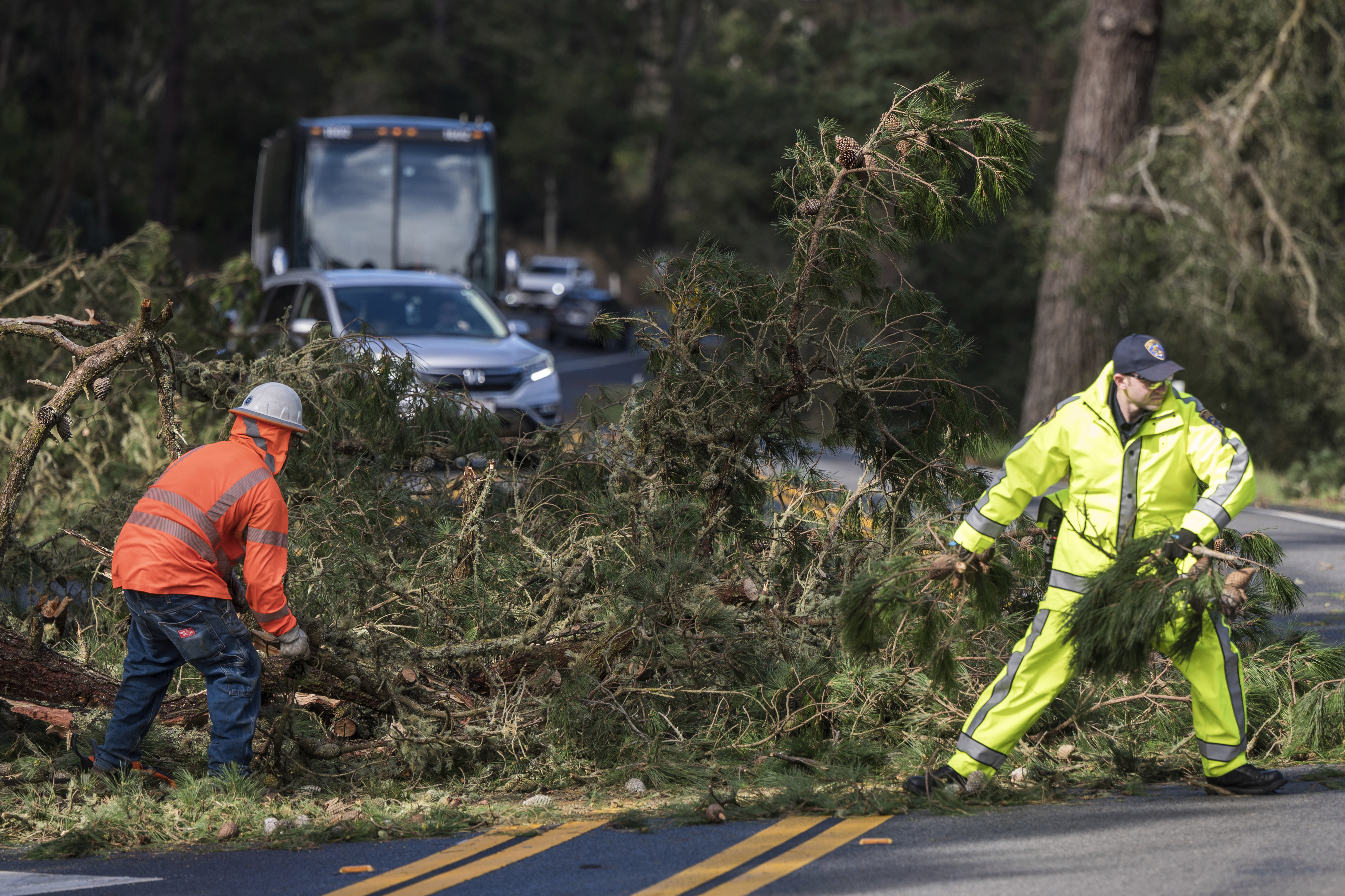 Second atmospheric river in days blows into California knocking