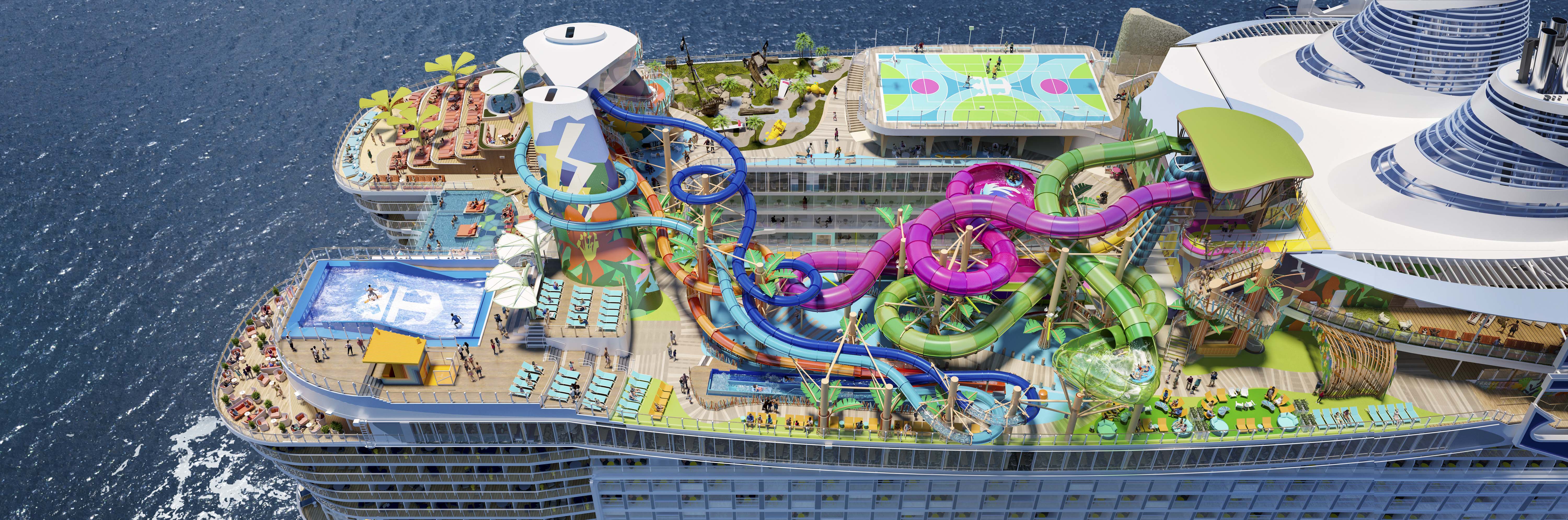 royal caribbean's icon of the seas to sail in 2024 as world's