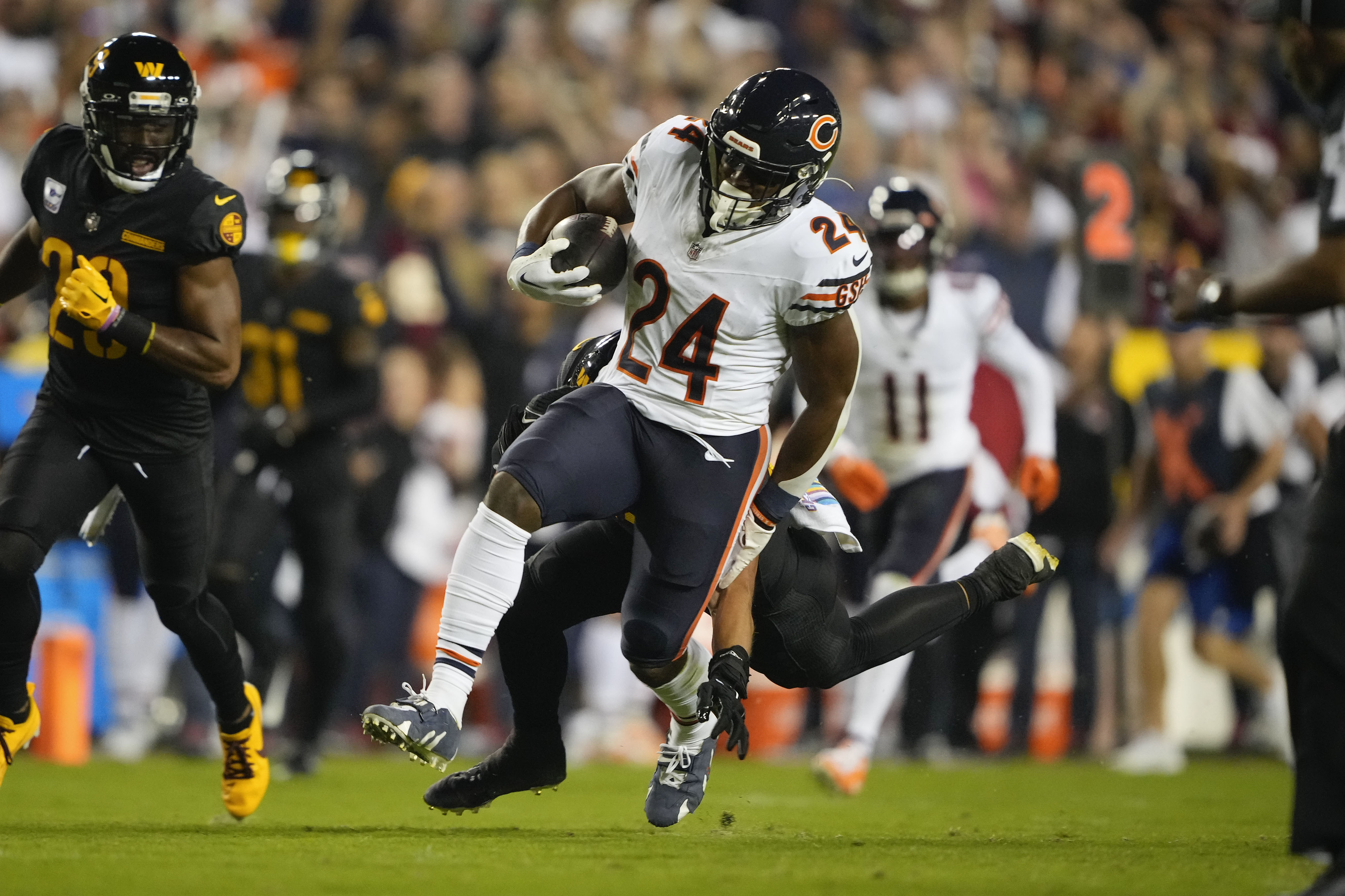 Green Bay, Wisconsin, USA. 18th Sep, 2022. Green Bay Packers wide receiver  Christian Watson (9) tattoo during the NFL football game between the  Chicago Bears and the Green Bay Packers at Lambeau