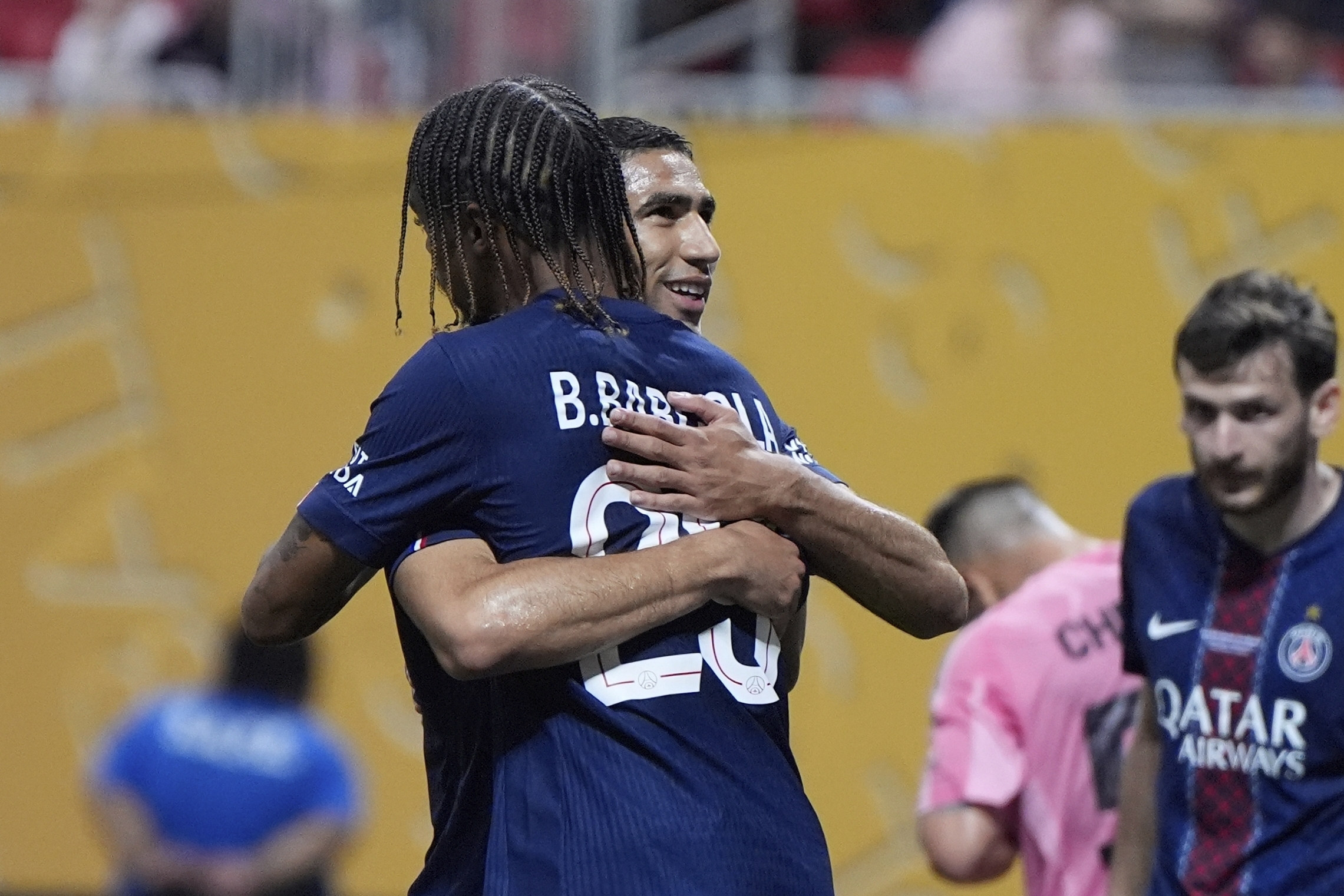 Neves scores twice and Paris Saint-Germain routs Messi's Inter