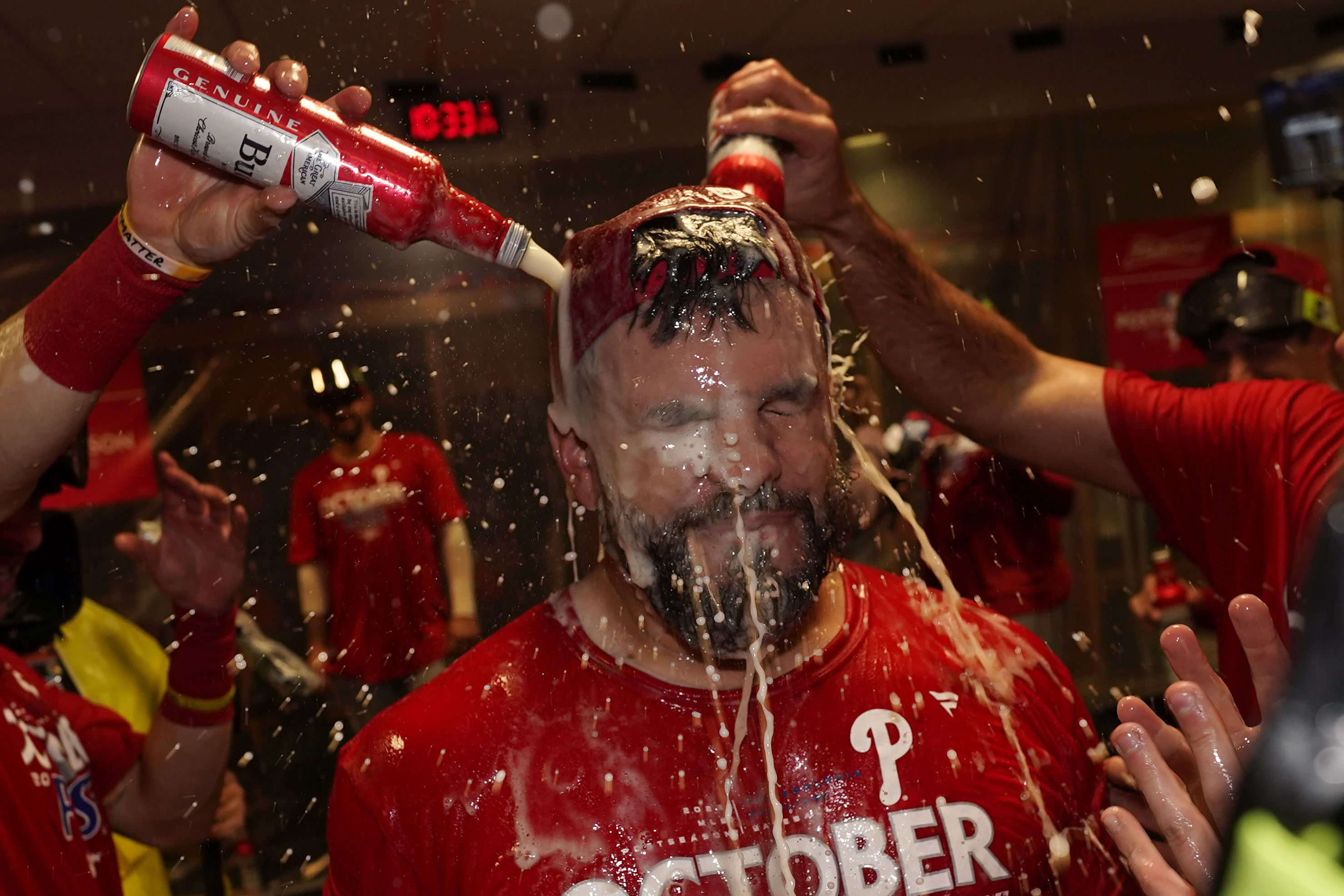 Philadelphia Phillies - Clinch Playoff Spot - Rob Thomson Locker