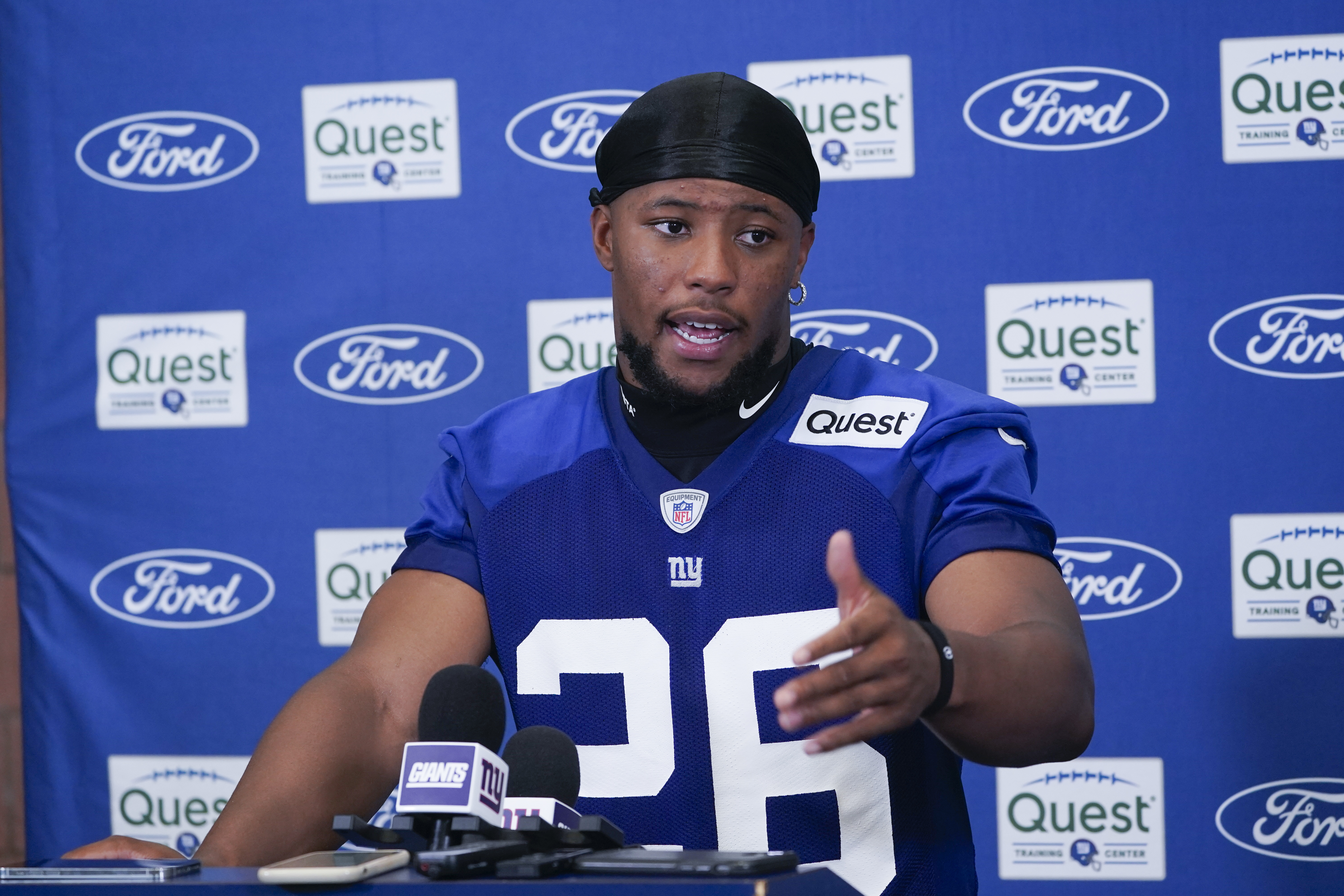 Giants' Dexter Lawrence admits it's weird without Saquon Barkley around