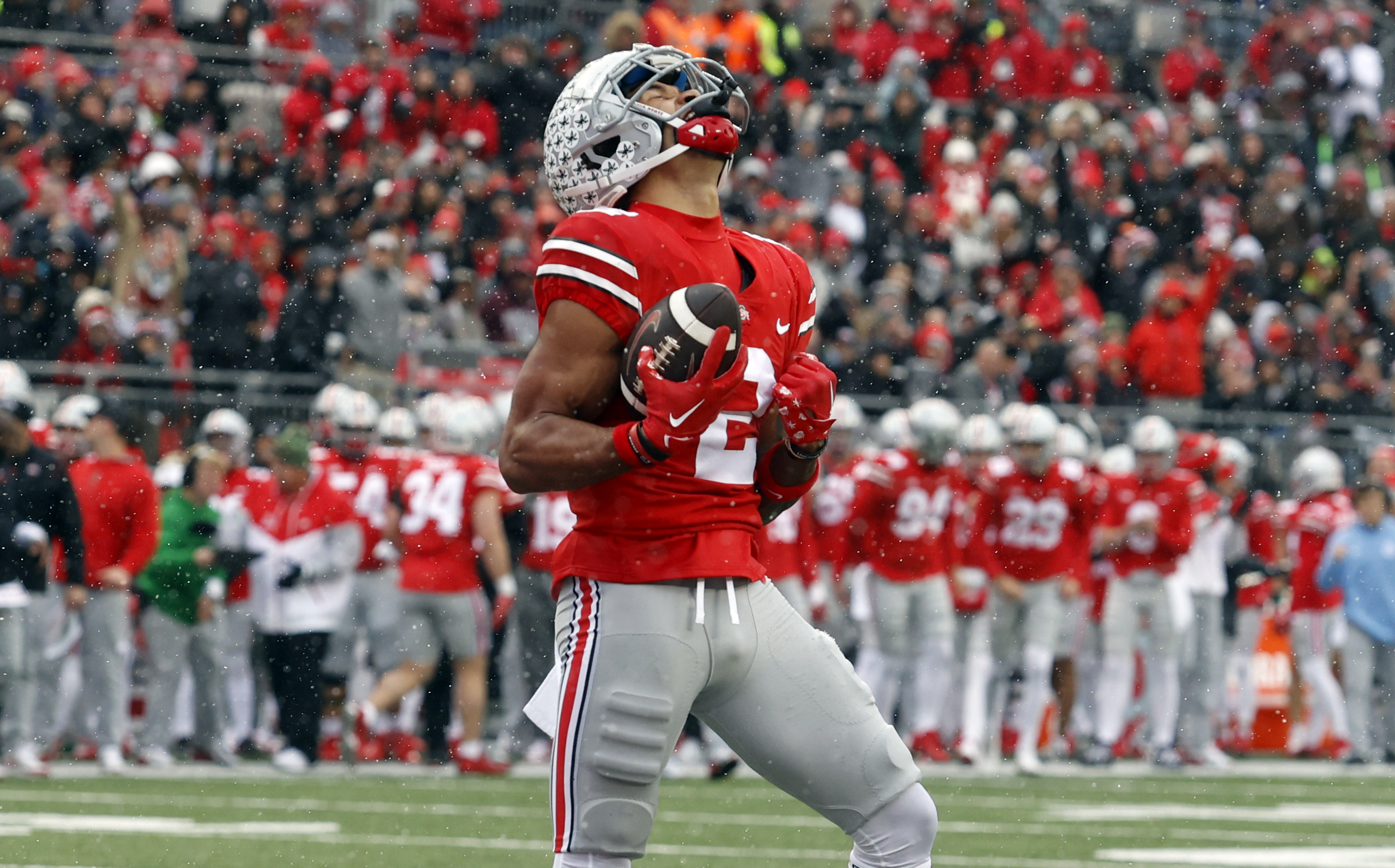 Miyan Williams injury update: Ohio State star running back carted