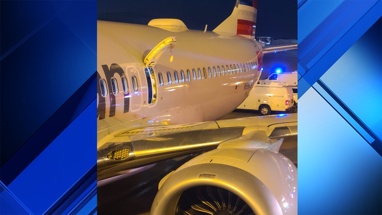 Passenger on flight arriving in Miami from Colombia opens plane door, jumps  on wing