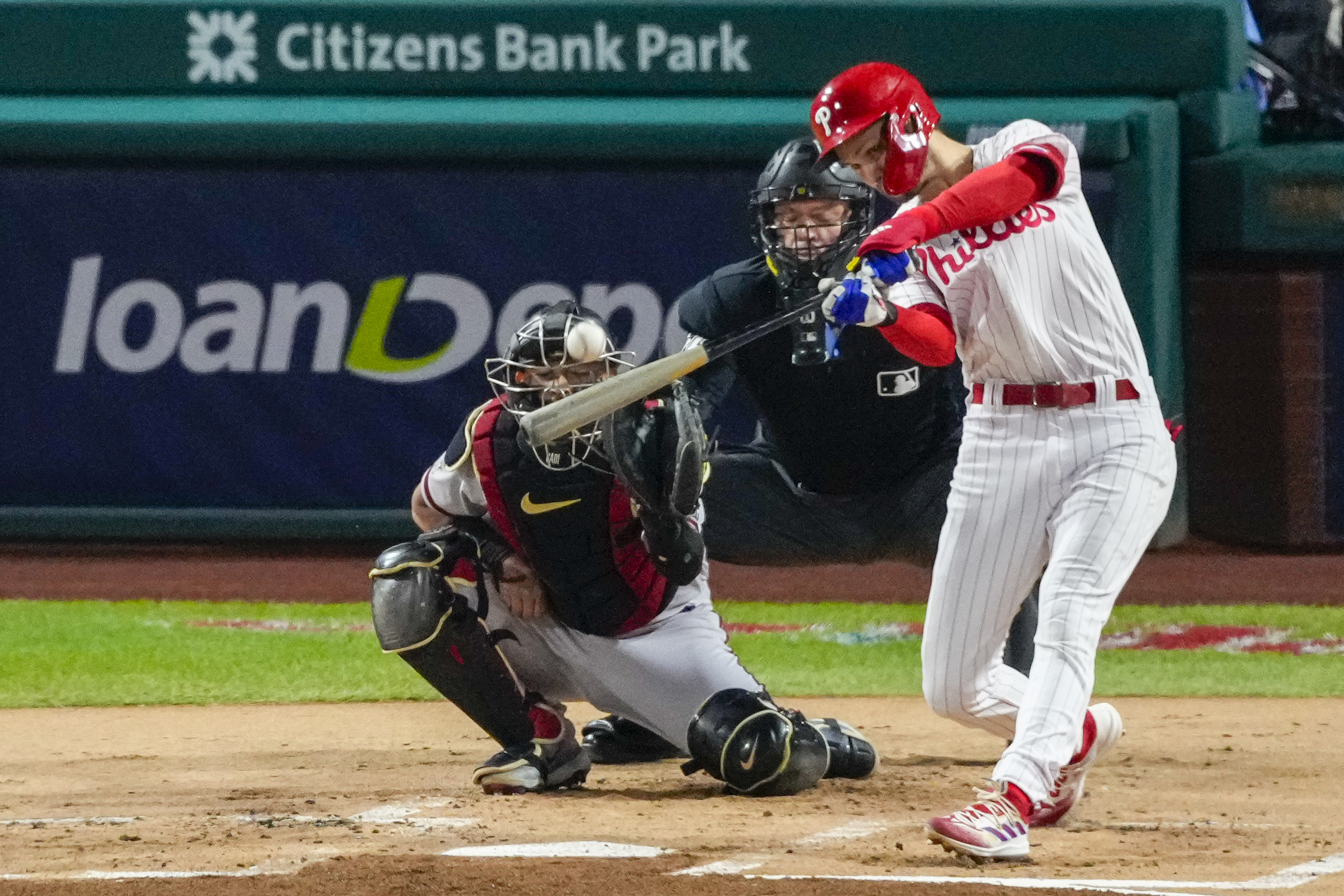 Download Caption: JT Realmuto's Striking Batting Stance Wallpaper