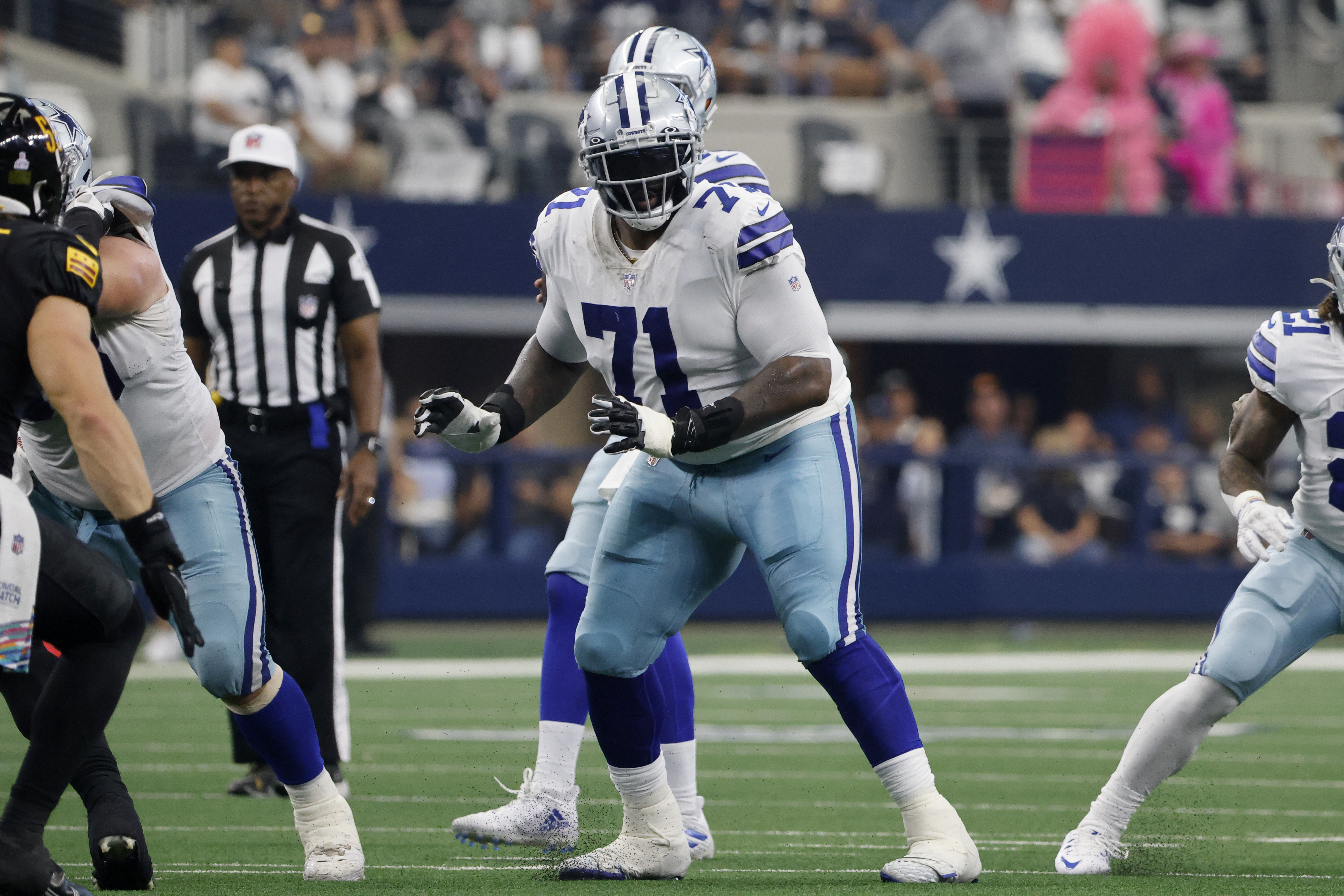 Dallas Cowboys offensive tackle Jason Peters (71) is seen during