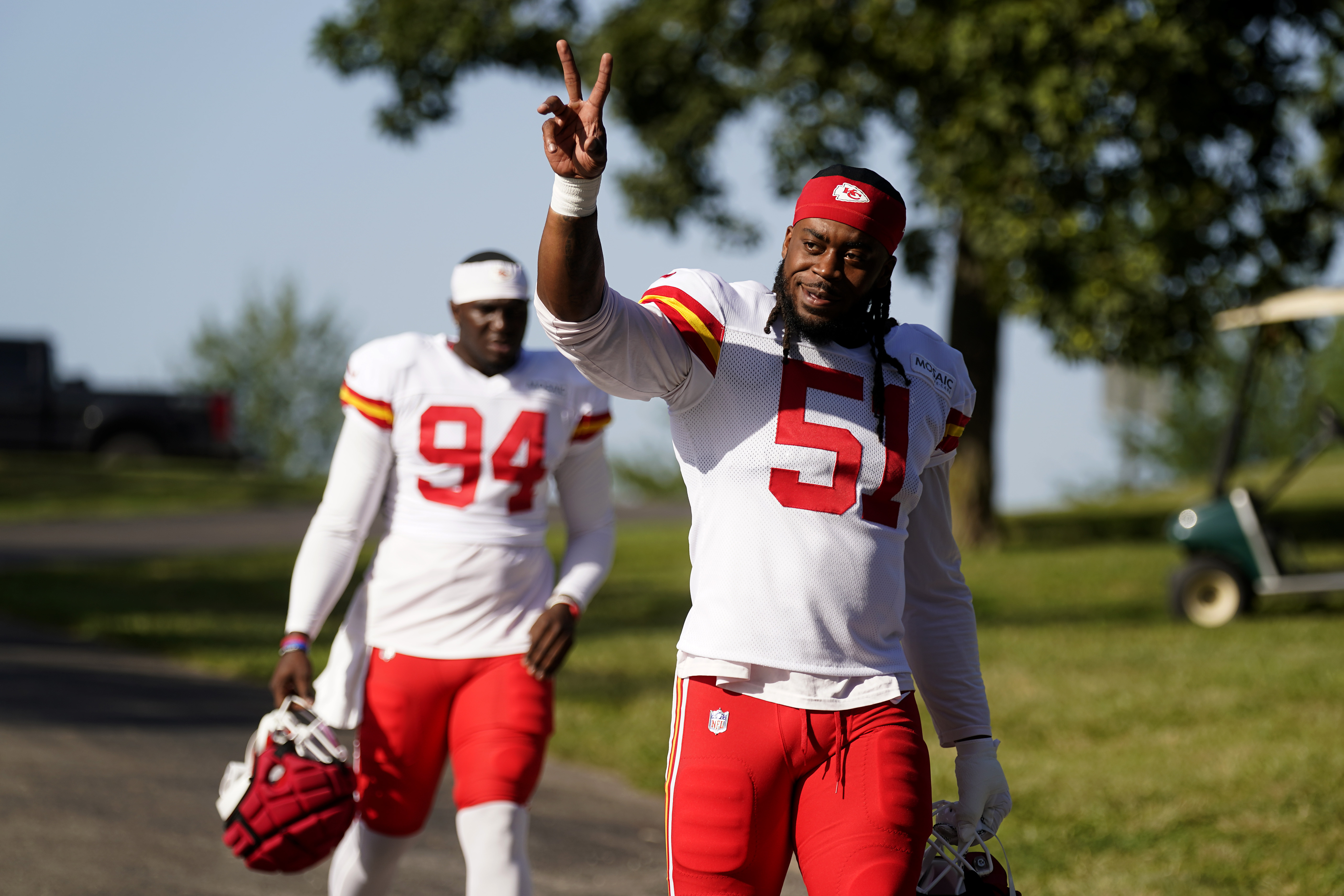 Super Bowl champion Chiefs hold hot, tough practice in 1st day of pads