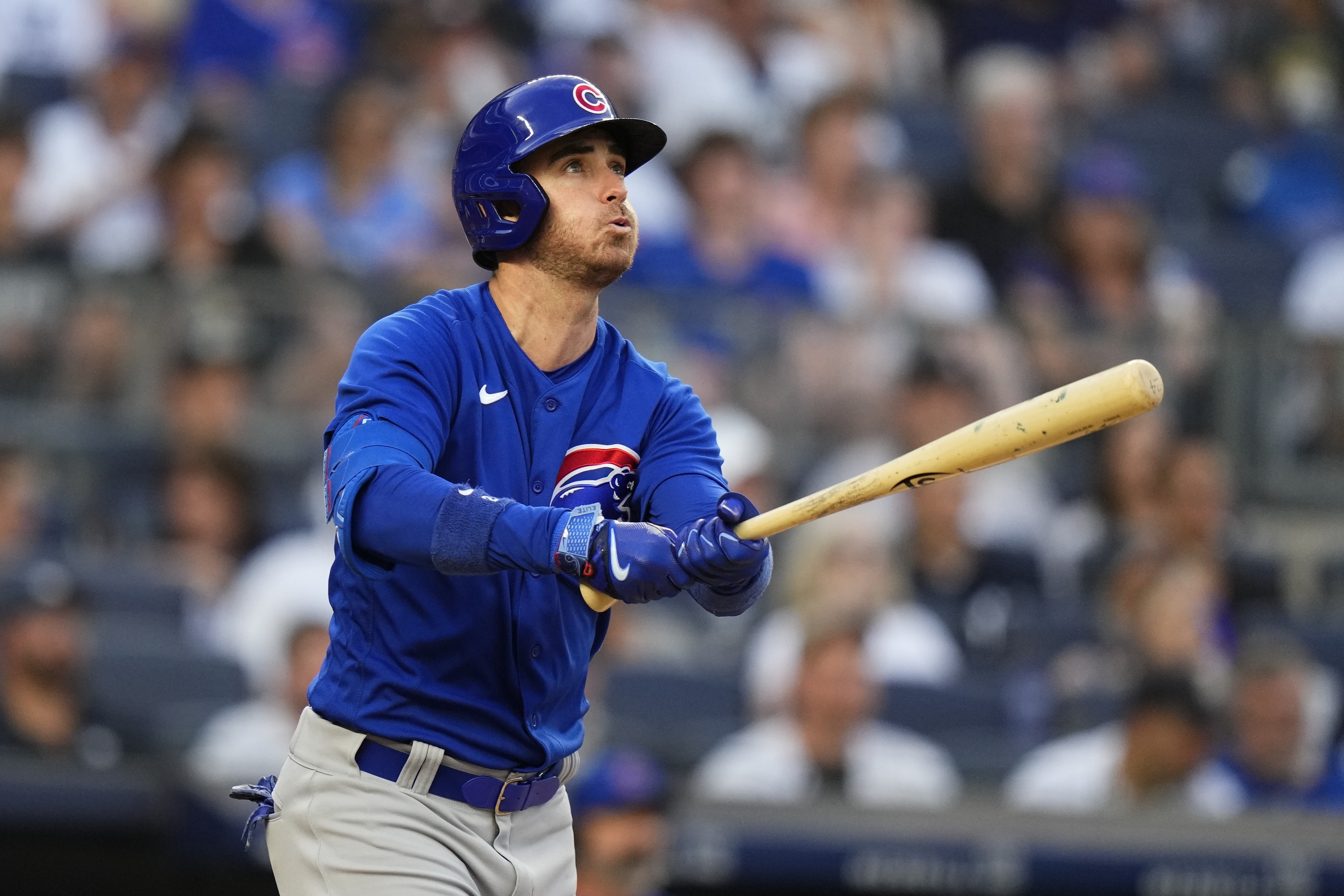 Chicago Cubs' Jameson Taillon pitches during the eighth inning of a  baseball game against the New York Yankees, Friday, July 7, 2023, in New  York. The Cubs won 3-0. (AP Photo/Frank Franklin