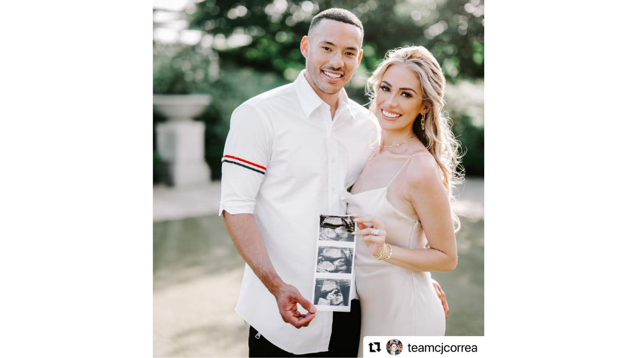 Astros' Carlos Correa, wife Daniella expecting first child