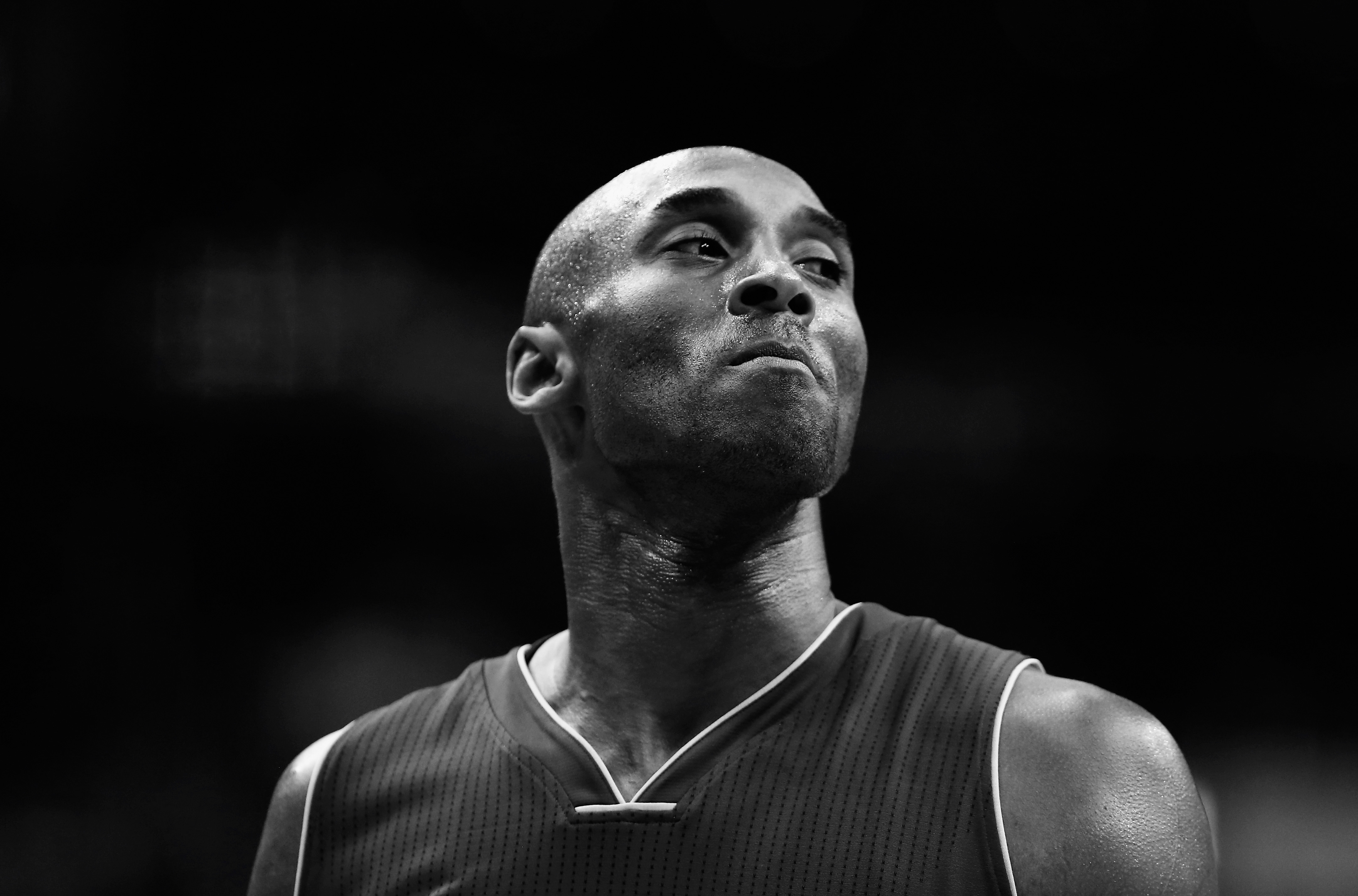 Closeup casual portrait of Los Angeles Lakers Kobe Bryant, Los