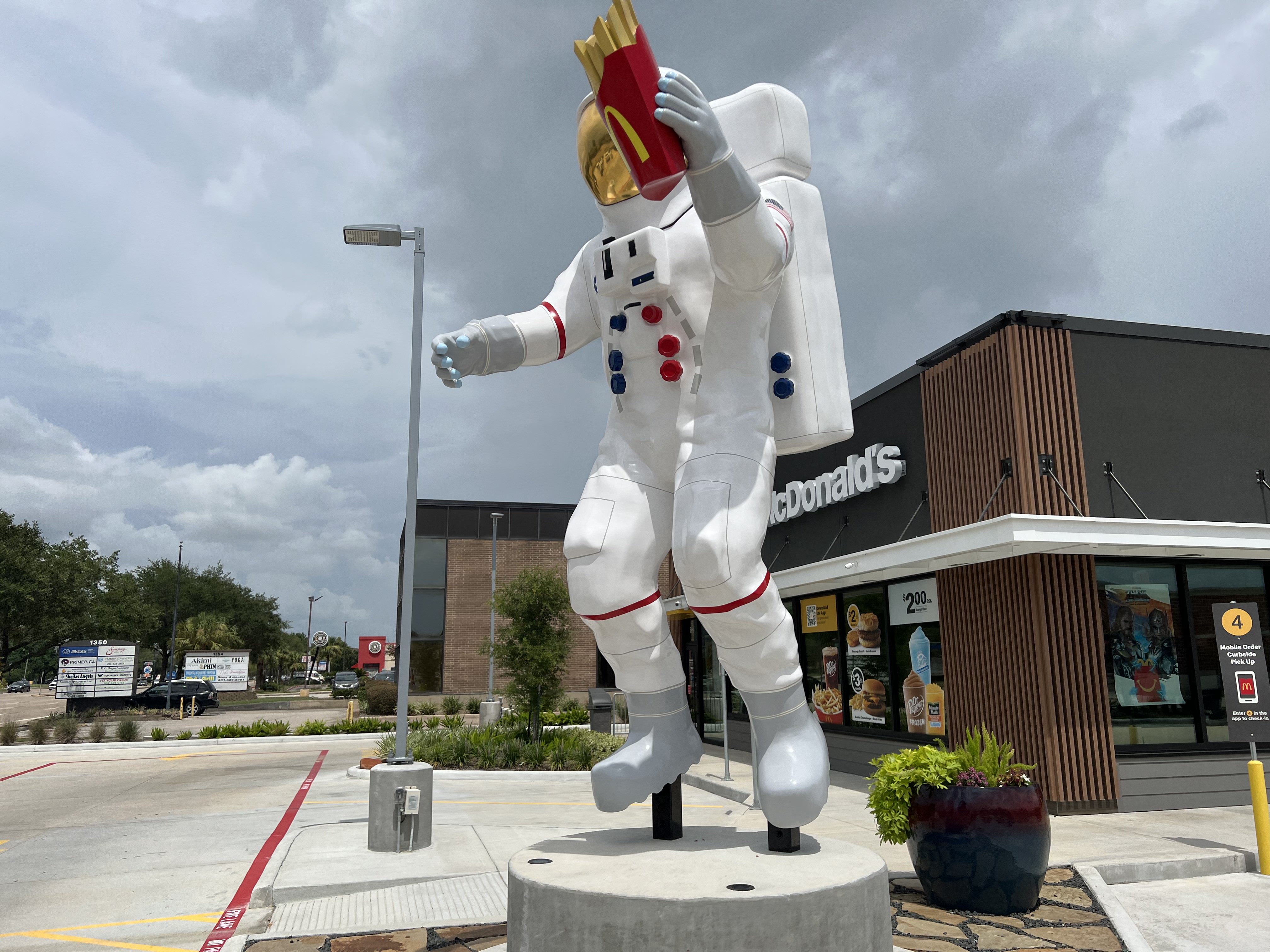 McDonald's moonman: Apollo astronaut statue erected at Houston-area  restaurant