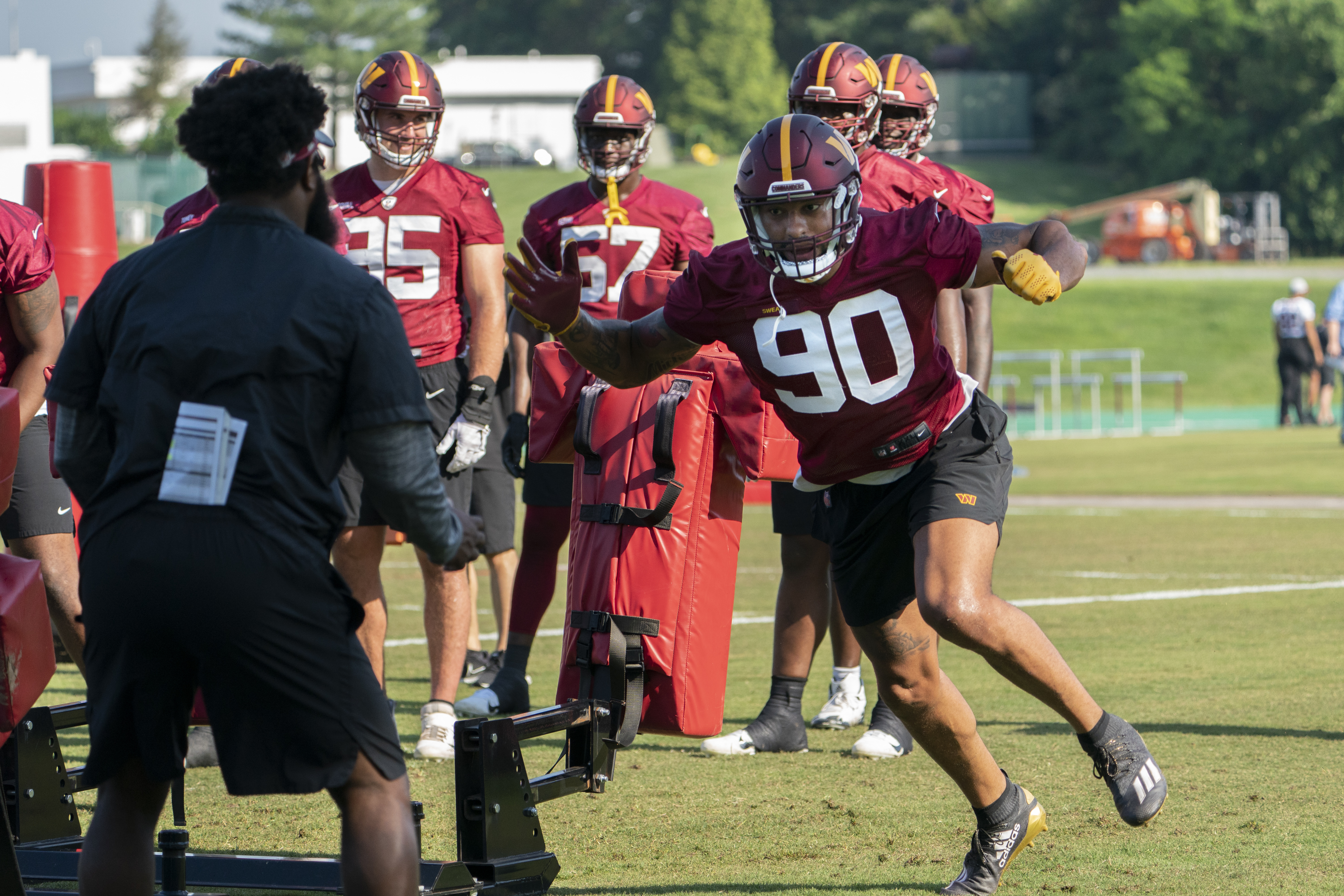 Washington Commanders Chase Young, Montez Sweat, Charles Leno Jr