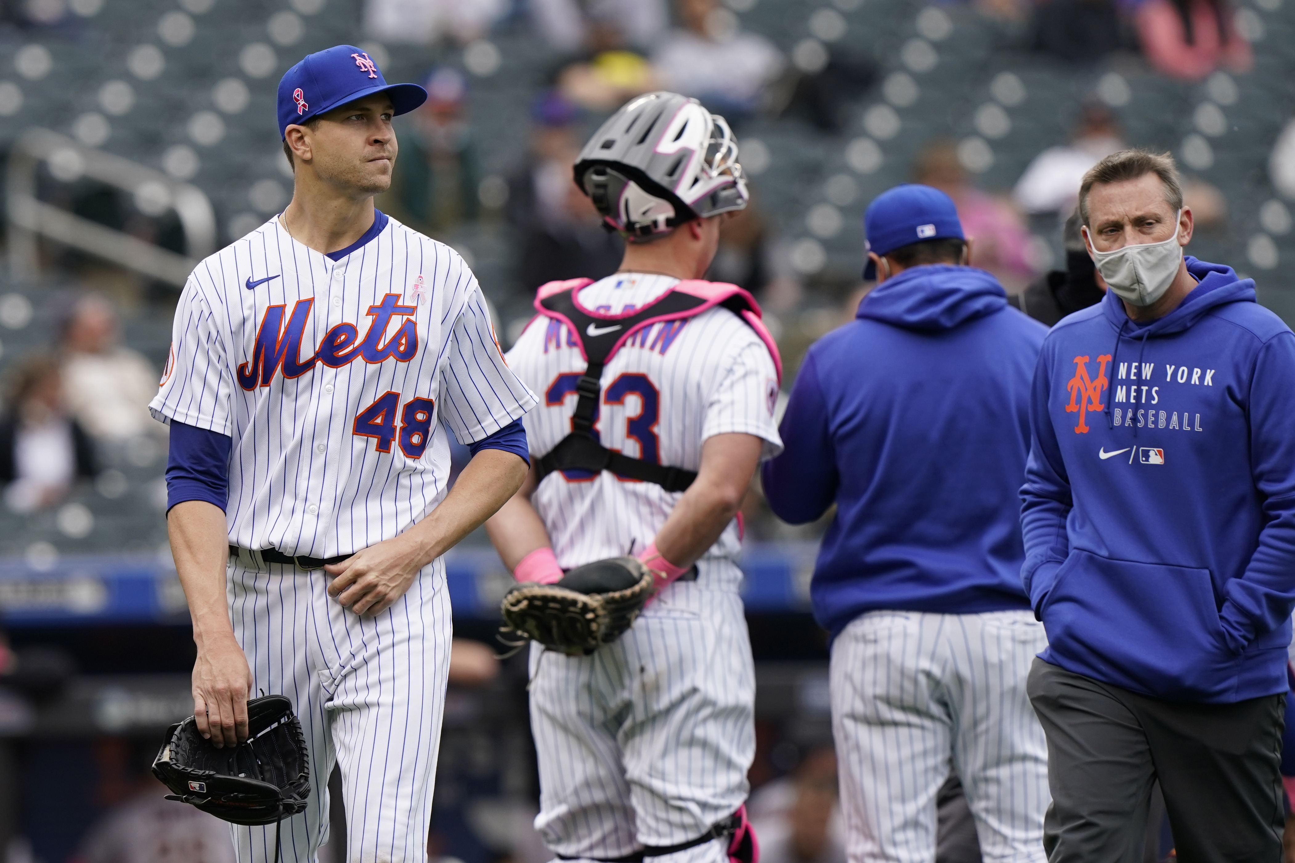 New York Mets ace Jacob deGrom pitches 4 innings in potential