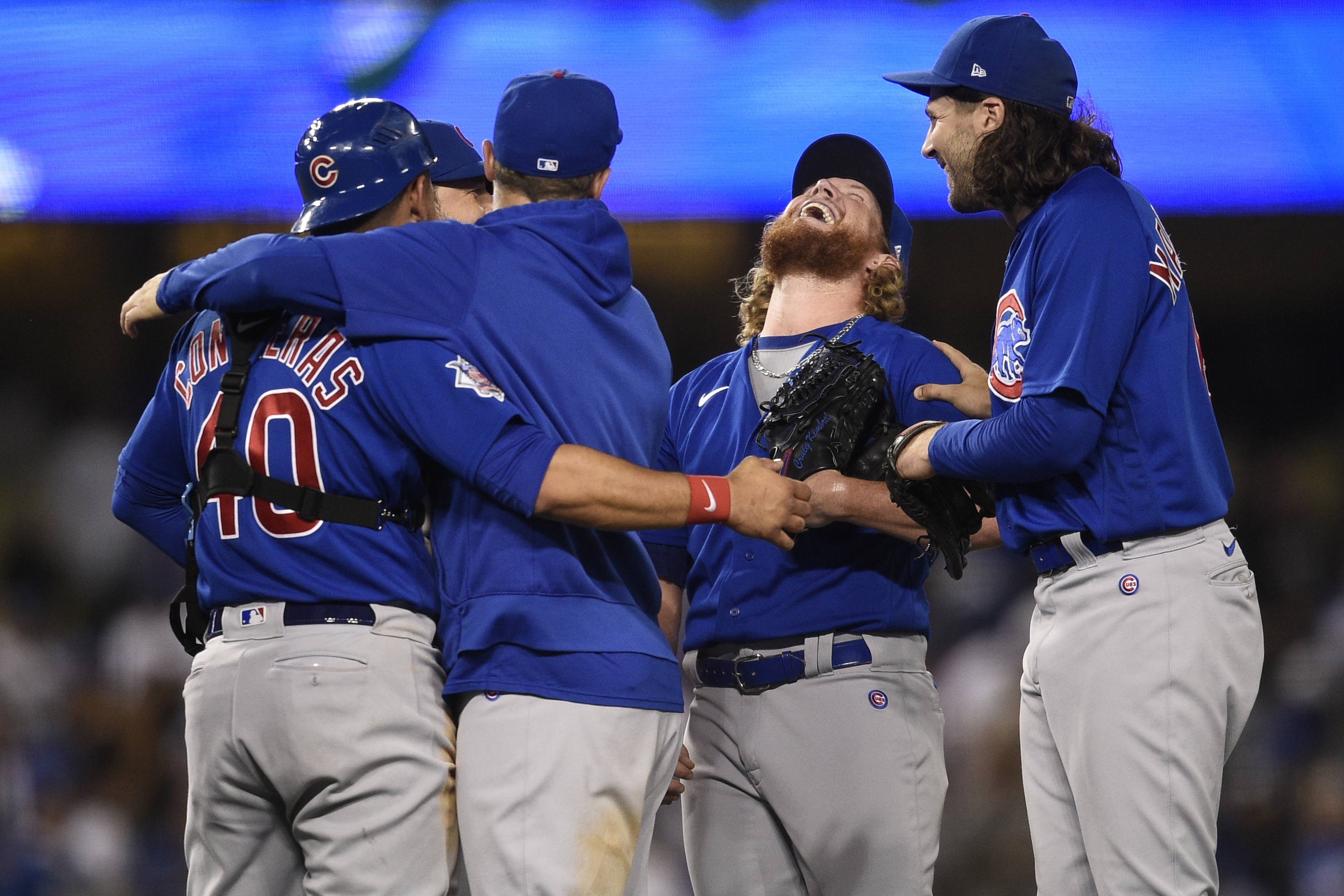 Photo: Chicago Cubs Rafael Ortega Cannot Make Catch On Home Run