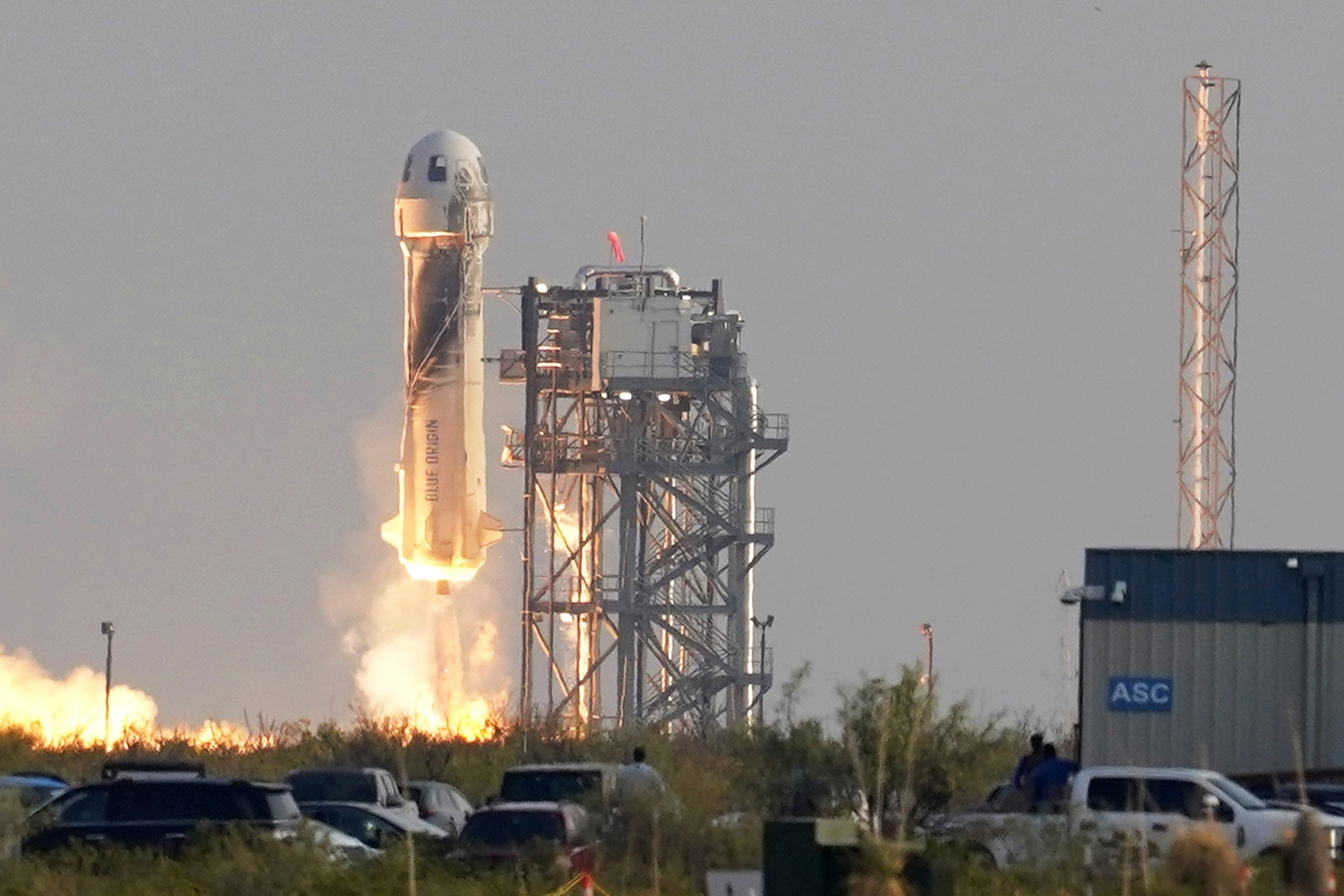 Blue Origin launches William Shatner, TV's Captain Kirk, into space and  back 