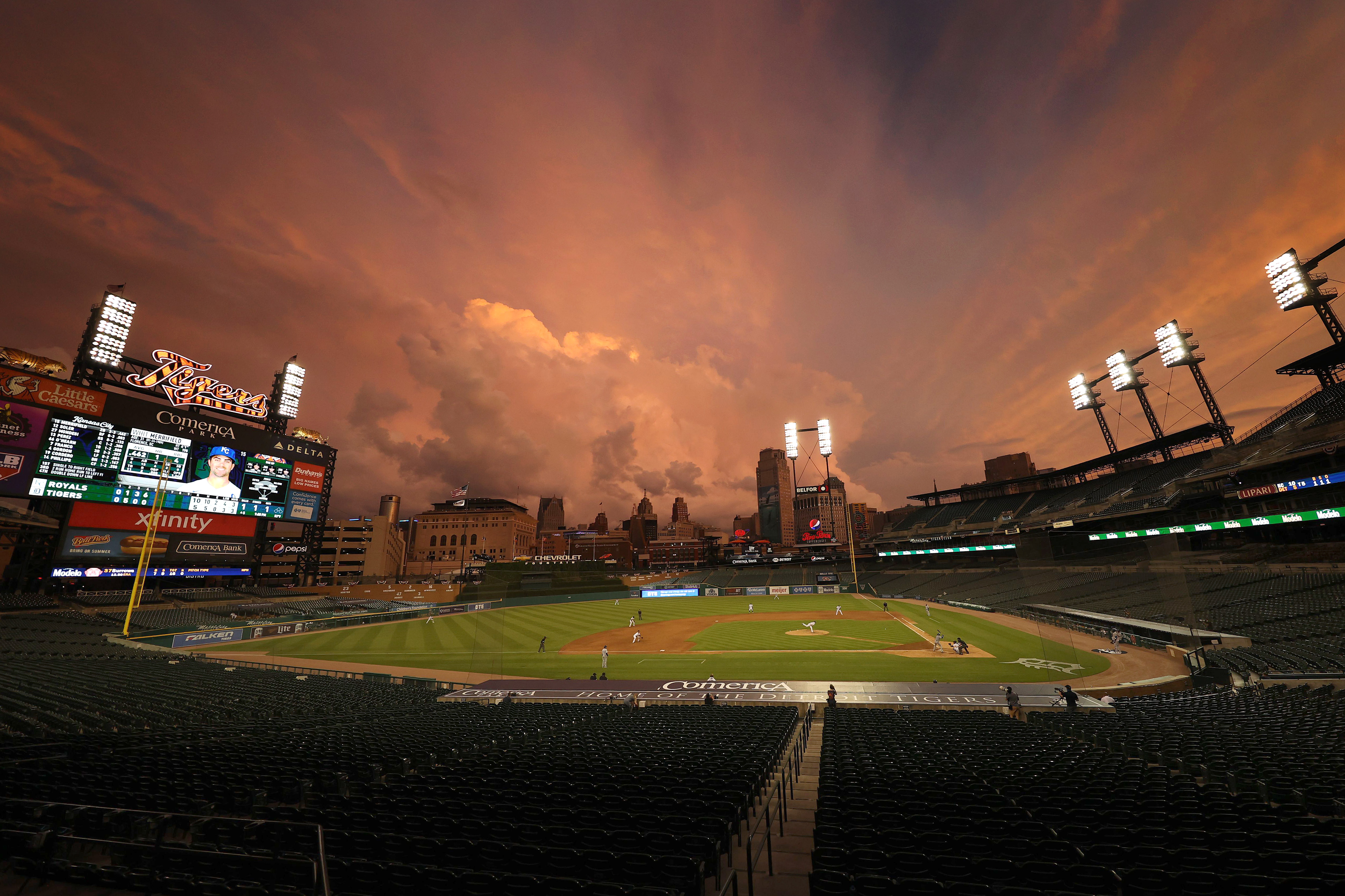 Detroit Tigers - One final Comerica Park sunset for 2020