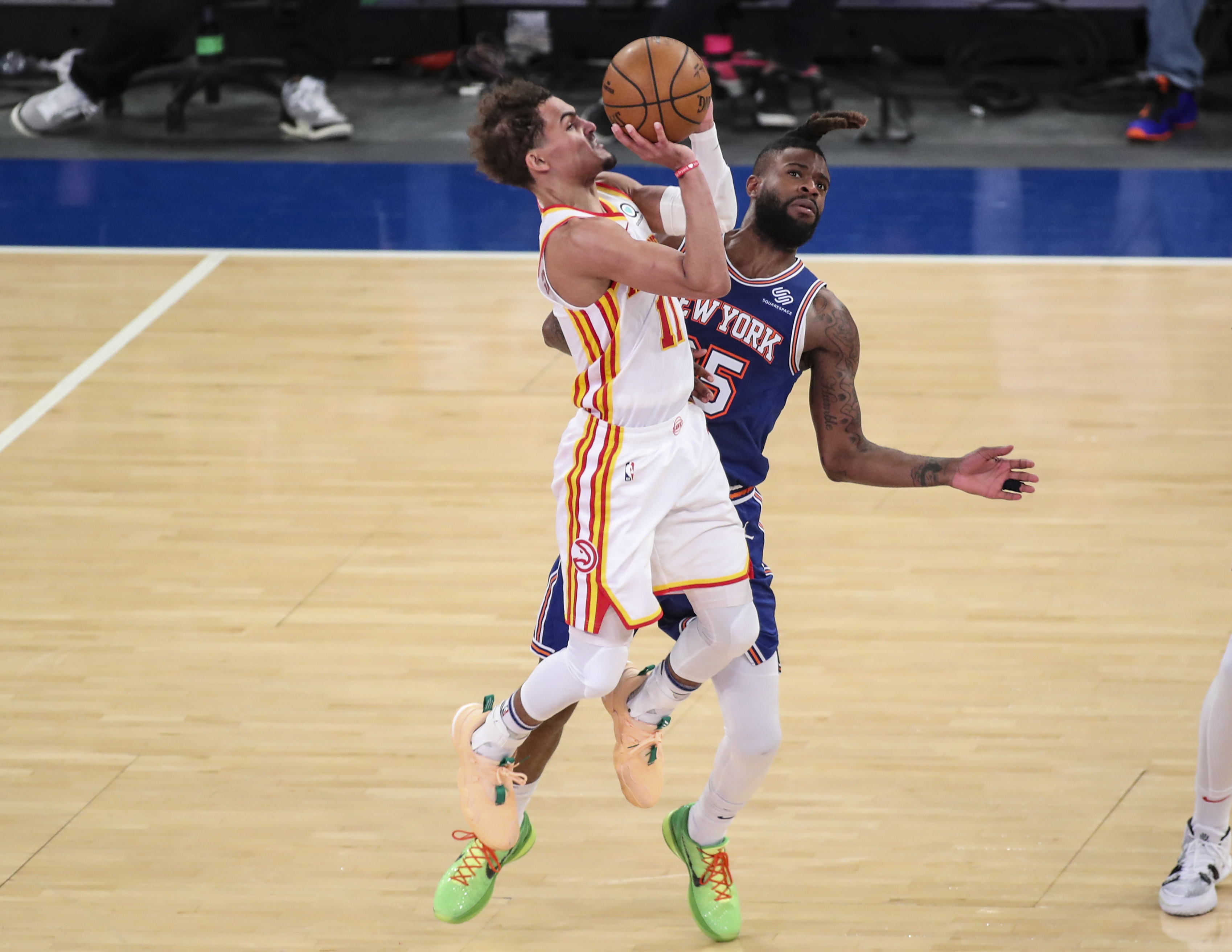 WATCH: Knicks' RJ Barrett dunks on Hawks' Bogdan Bogdanovic in Game 1 of  first-round NBA playoffs matchup