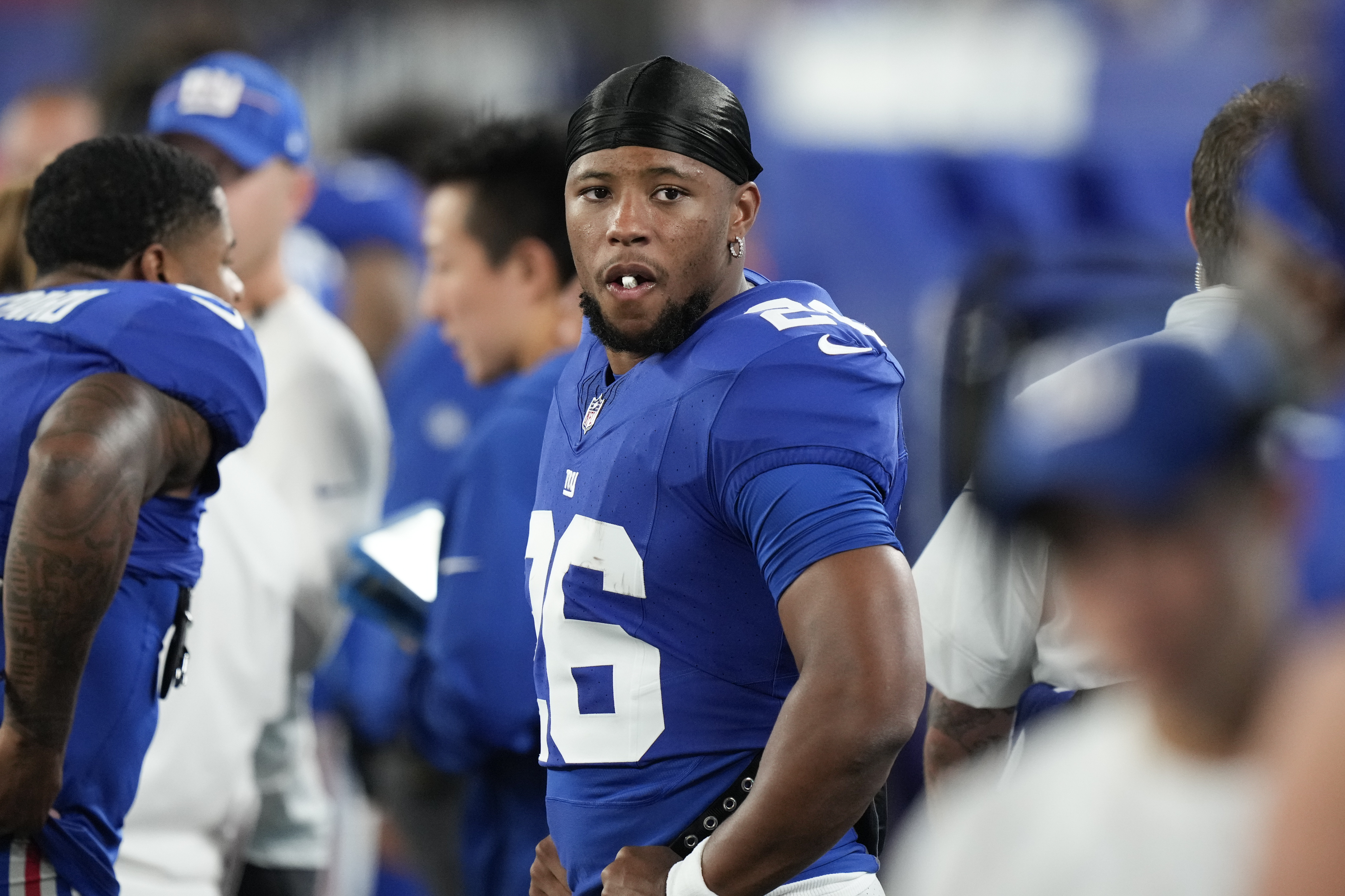 Carolina Panthers quarterback Bryce Young throws the ball during the first  half of an NFL preseason football game against the New York Giants, Friday,  Aug. 18, 2023, in East Rutherford, N.J. (AP