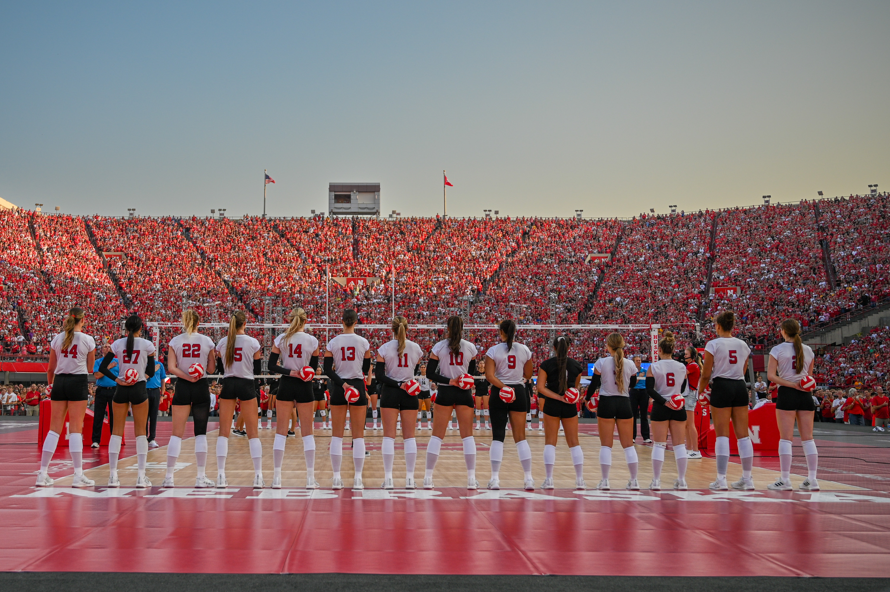 IN PHOTOS: World record set during volleyball match at football stadium