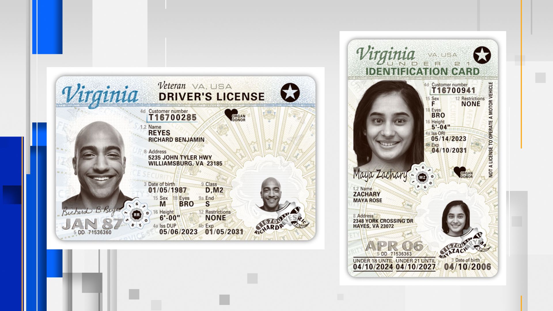 Virginia Has A New Driver's License And ID Card Design