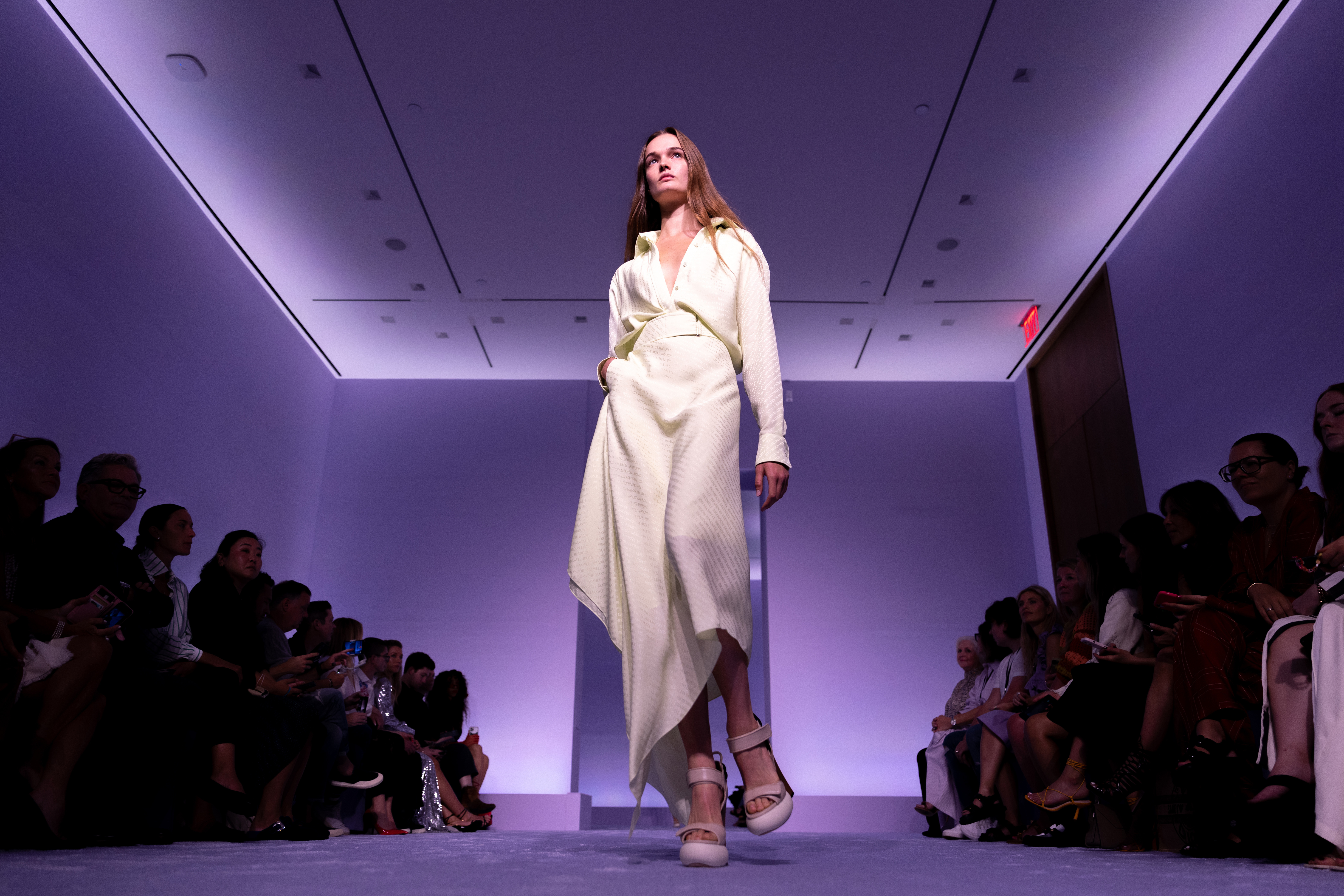 Brandon Maxwell blossoms in lilac for NY Fashion Week