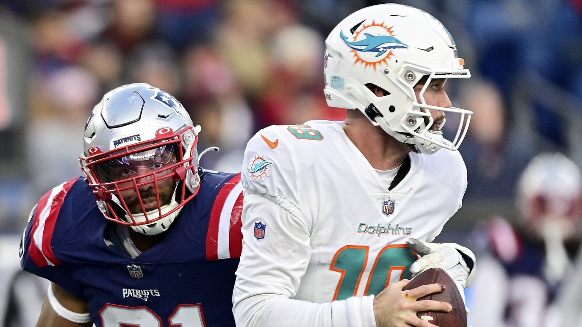 Dugger INT return helps lift Pats over fading Dolphins 23-21