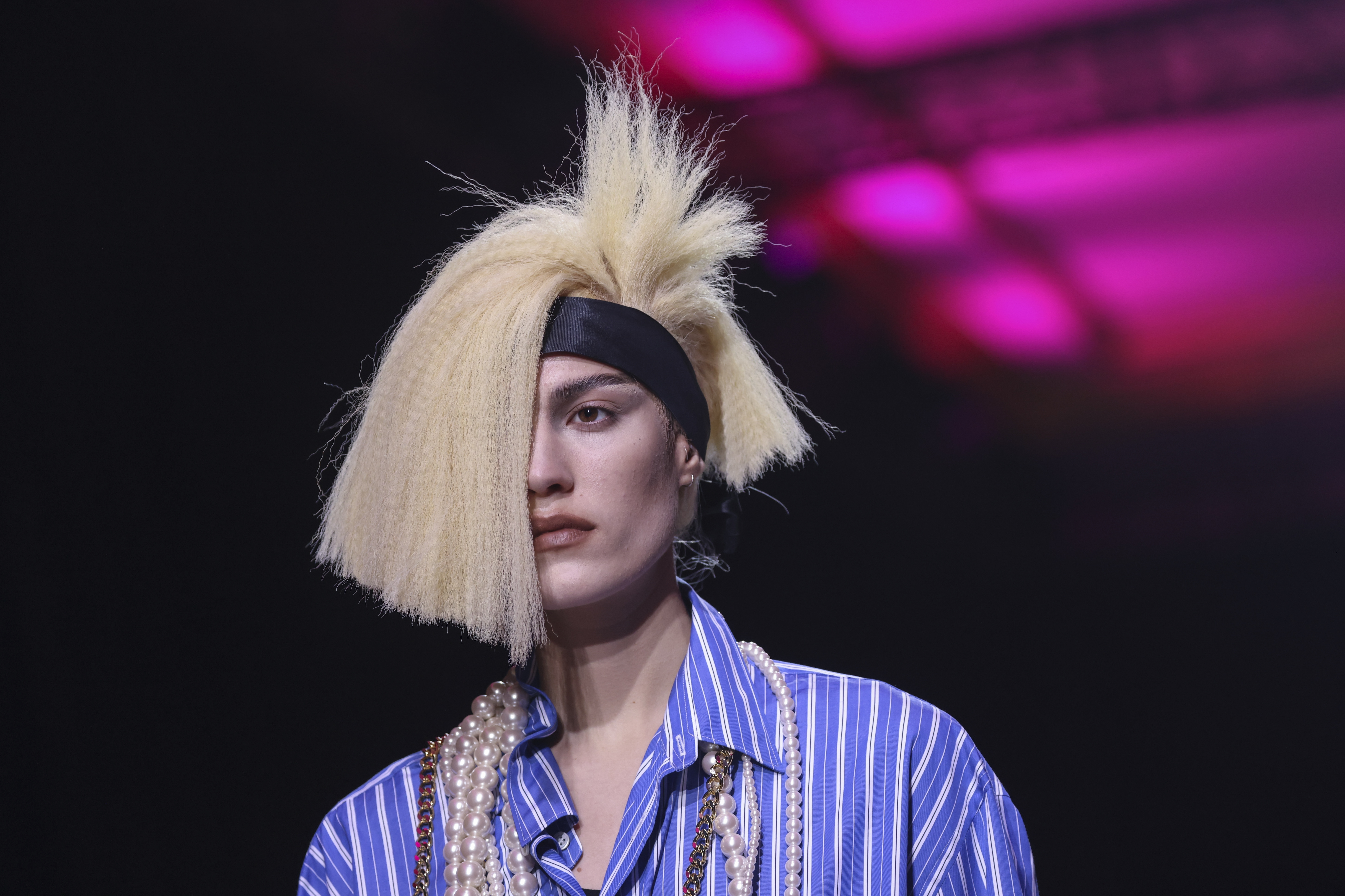 Paris France October 2022 Woman Influencer Wearing Handmade Hermes